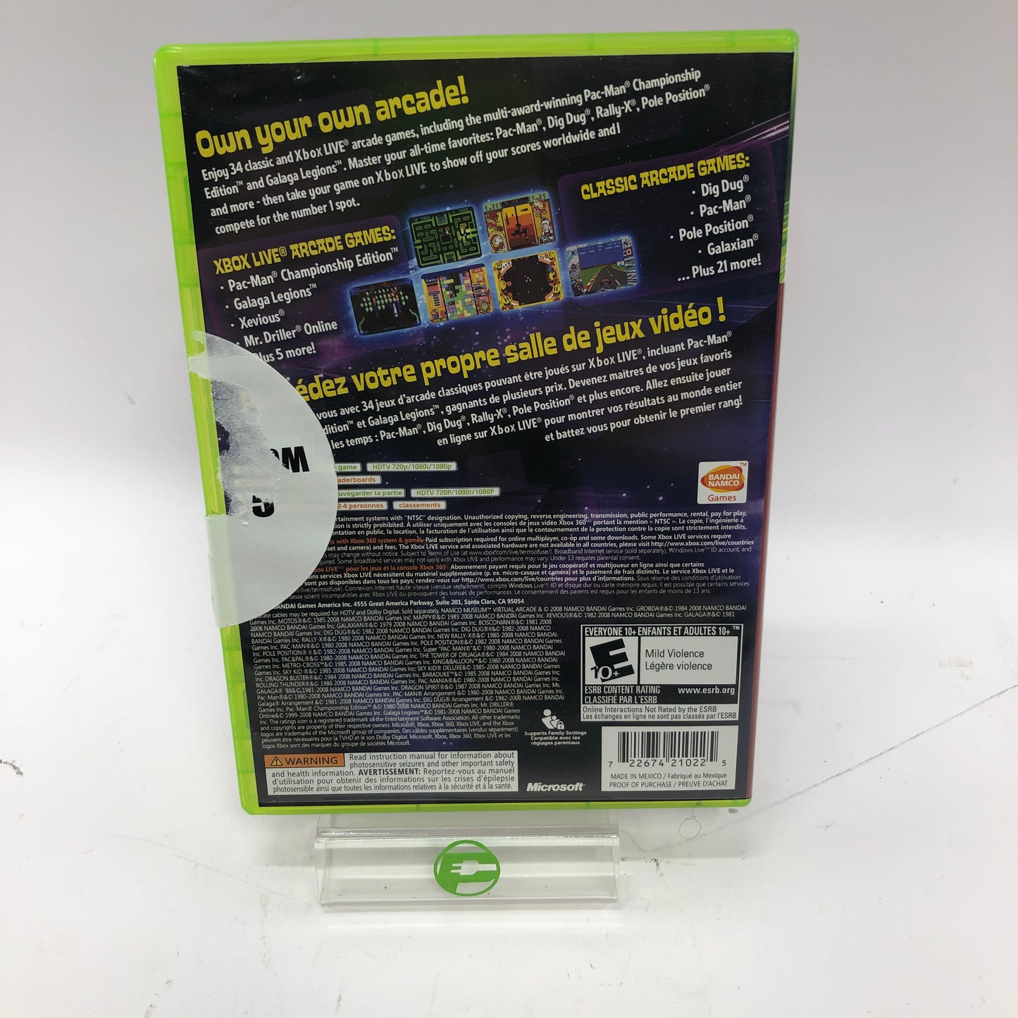 Namco Museum Virtual Arcade (Microsoft Xbox 360, 2008) CIB