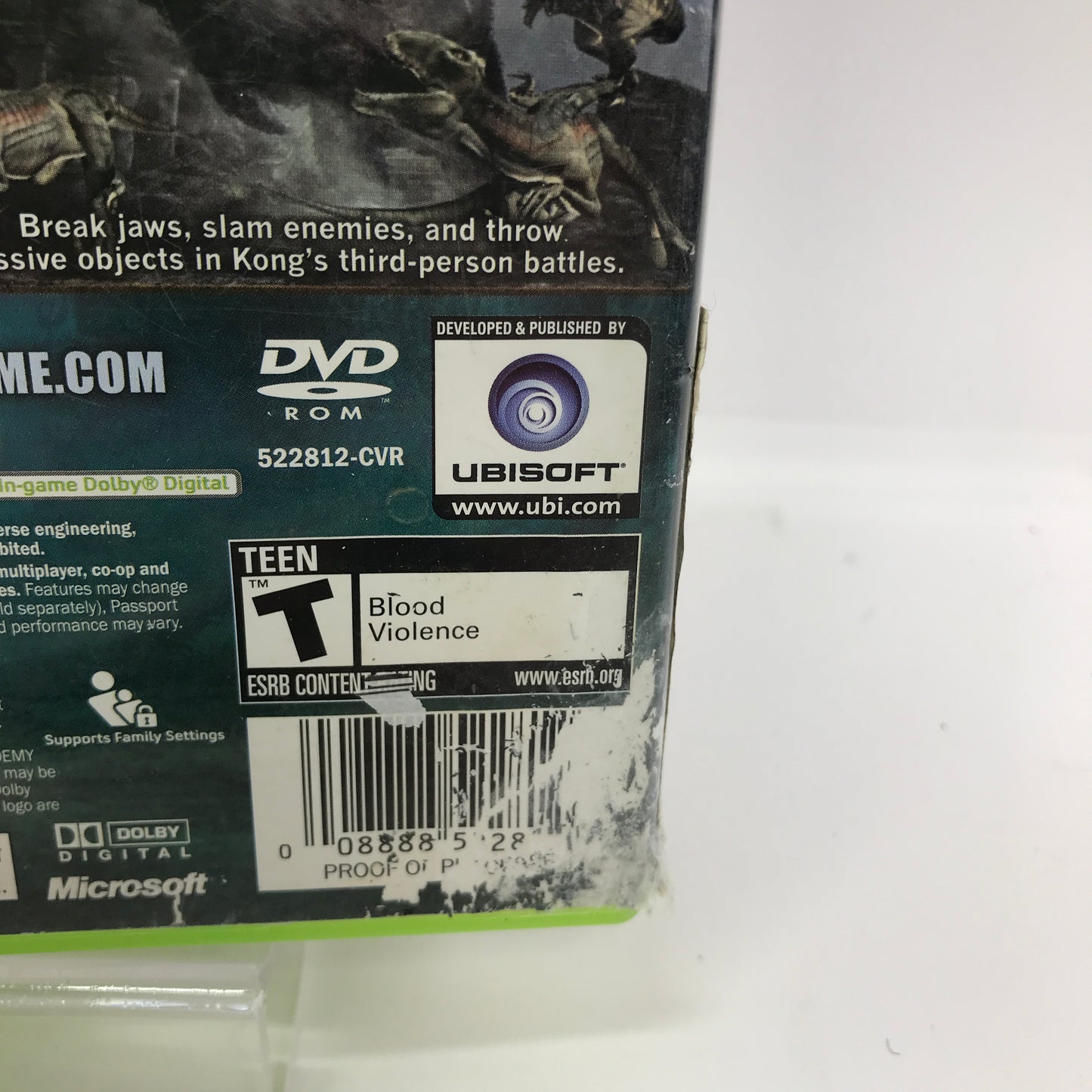 Peter Jackson's King Kong (Microsoft Xbox 360, 2005) No Manual