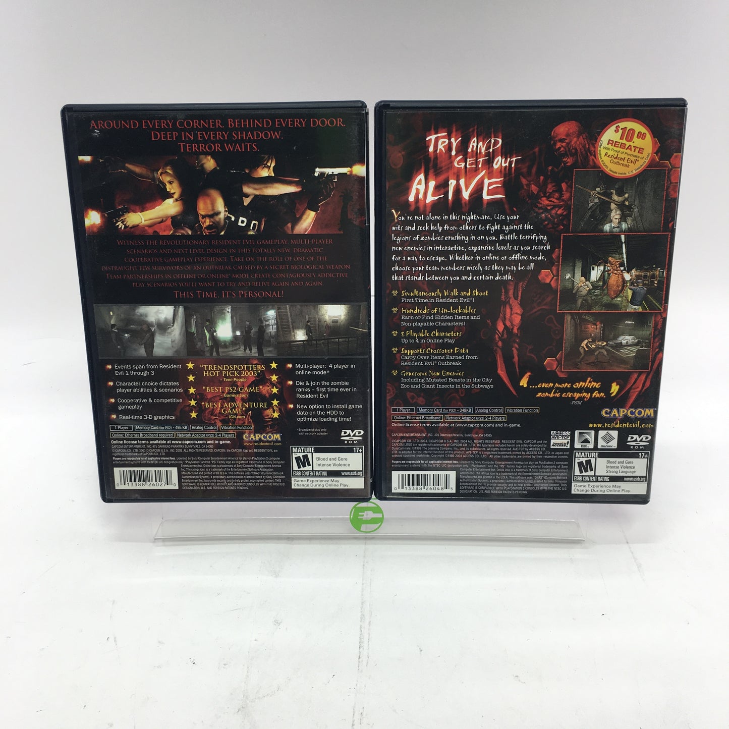 Resident Evil Outbreak and File #2 CIB Tested and Working