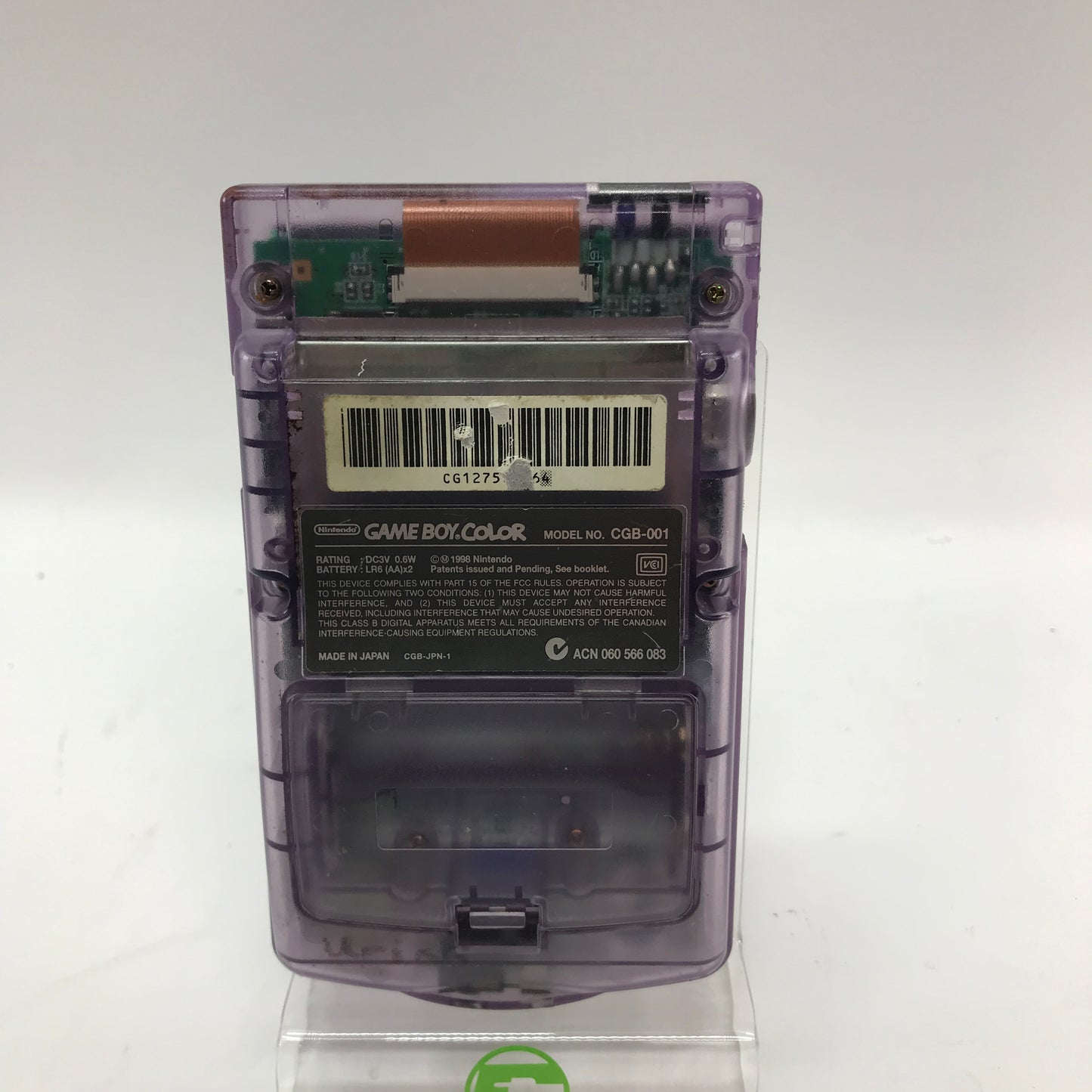 Nintendo Game Boy Color Handheld Game Console Only CGB-001 Grape
