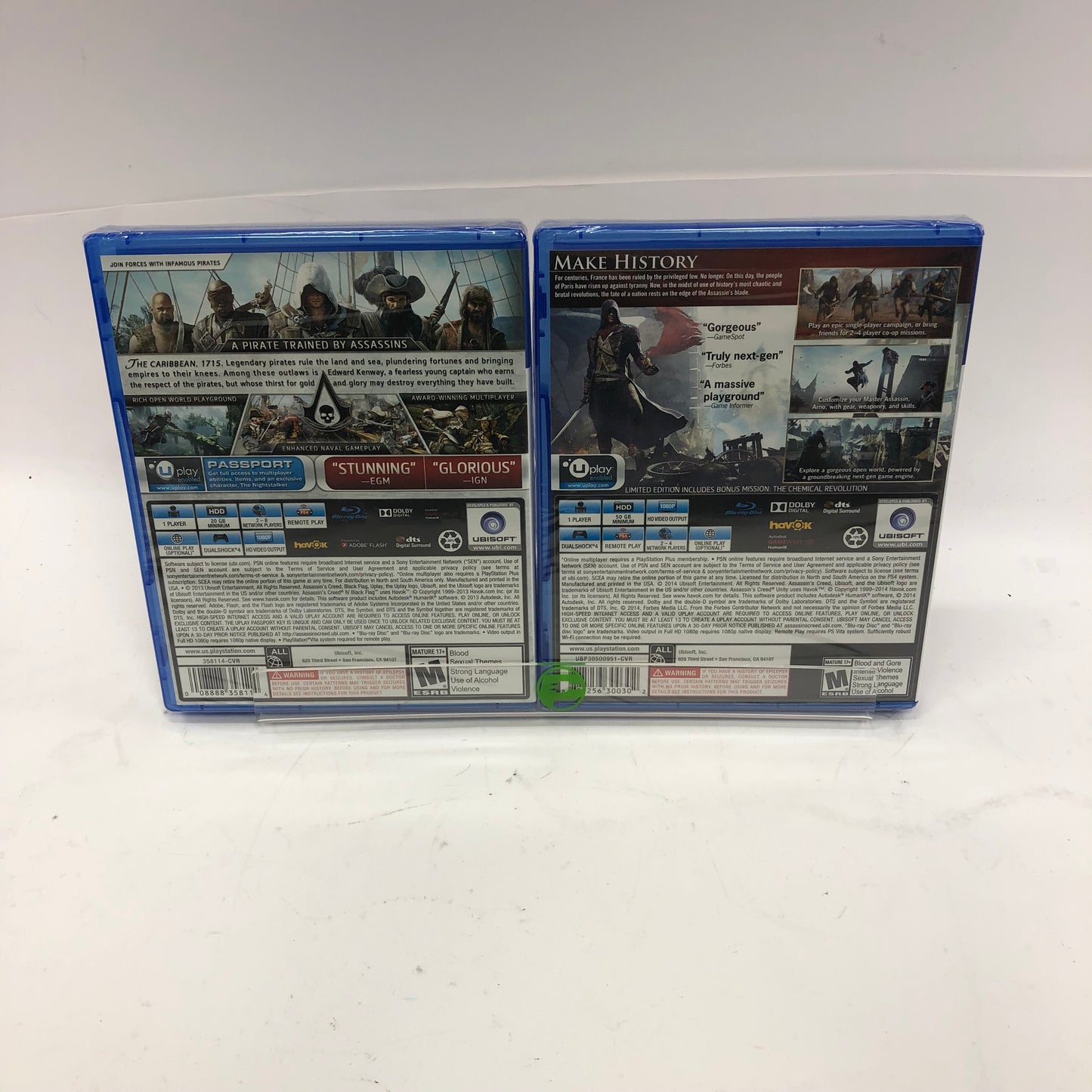 New Assassin's Creed Collection, Factory Sealed, PS4, Playstation 4