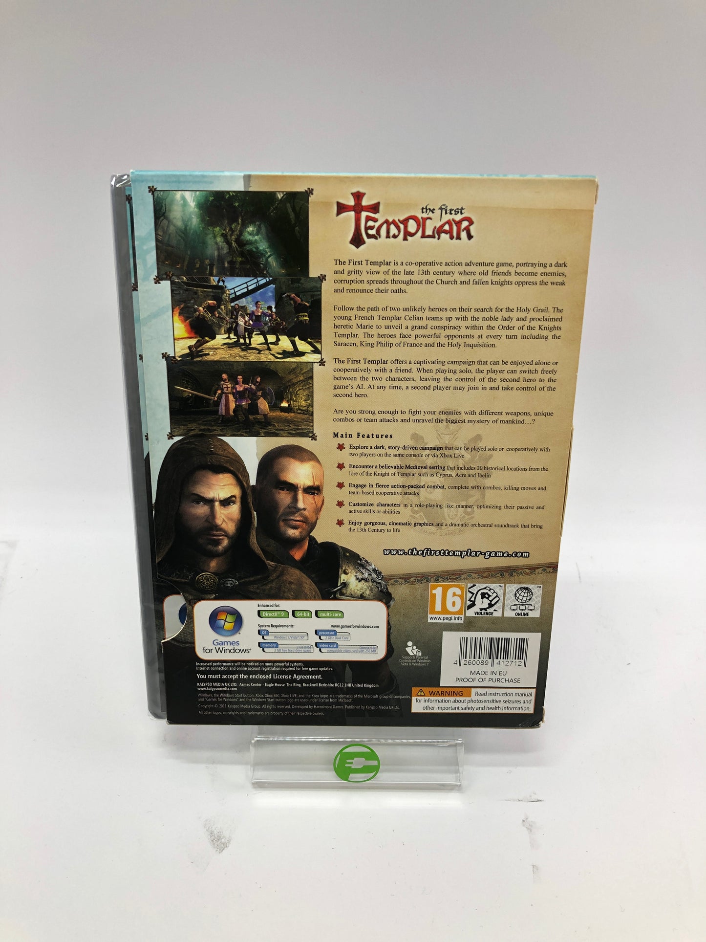 New The First Templar (PC, 2011) Factory Sealed EU Version