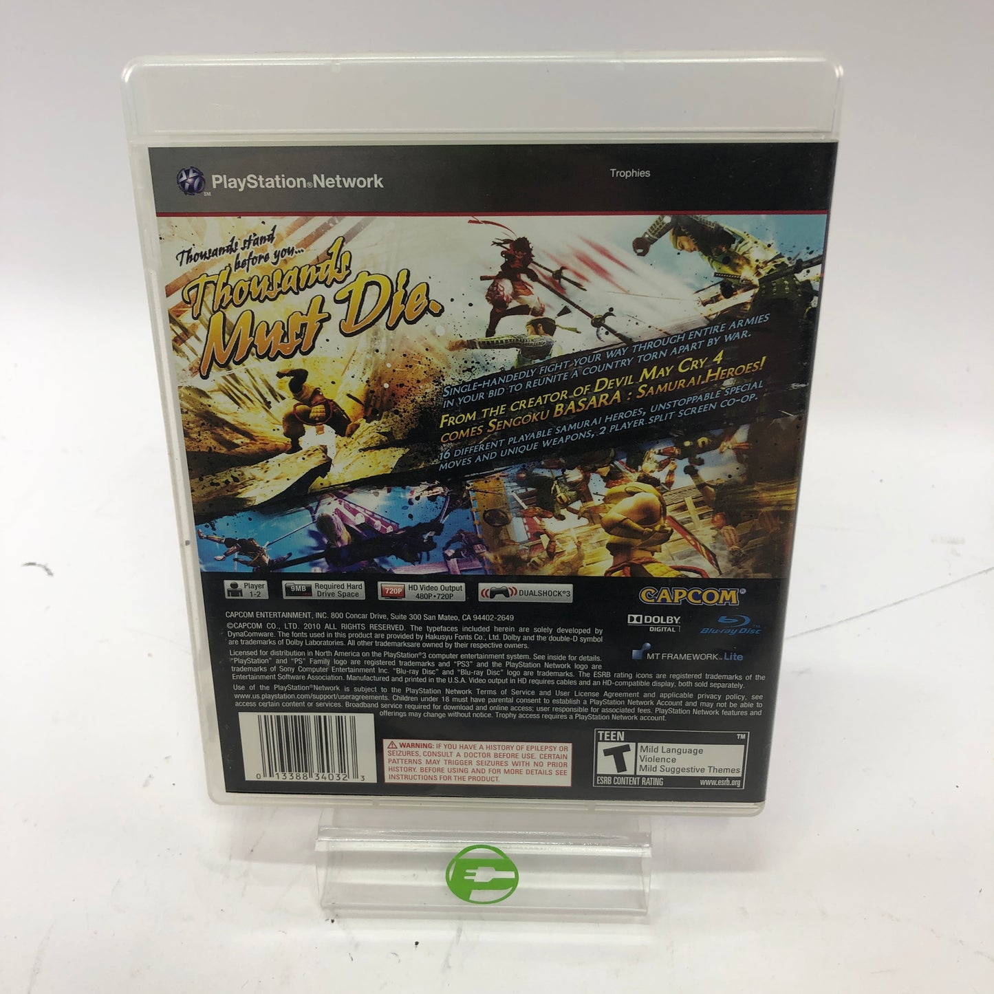 Sengoku Basara: Samurai Heroes (Sony PlayStation 3 PS3, 2010) CIB