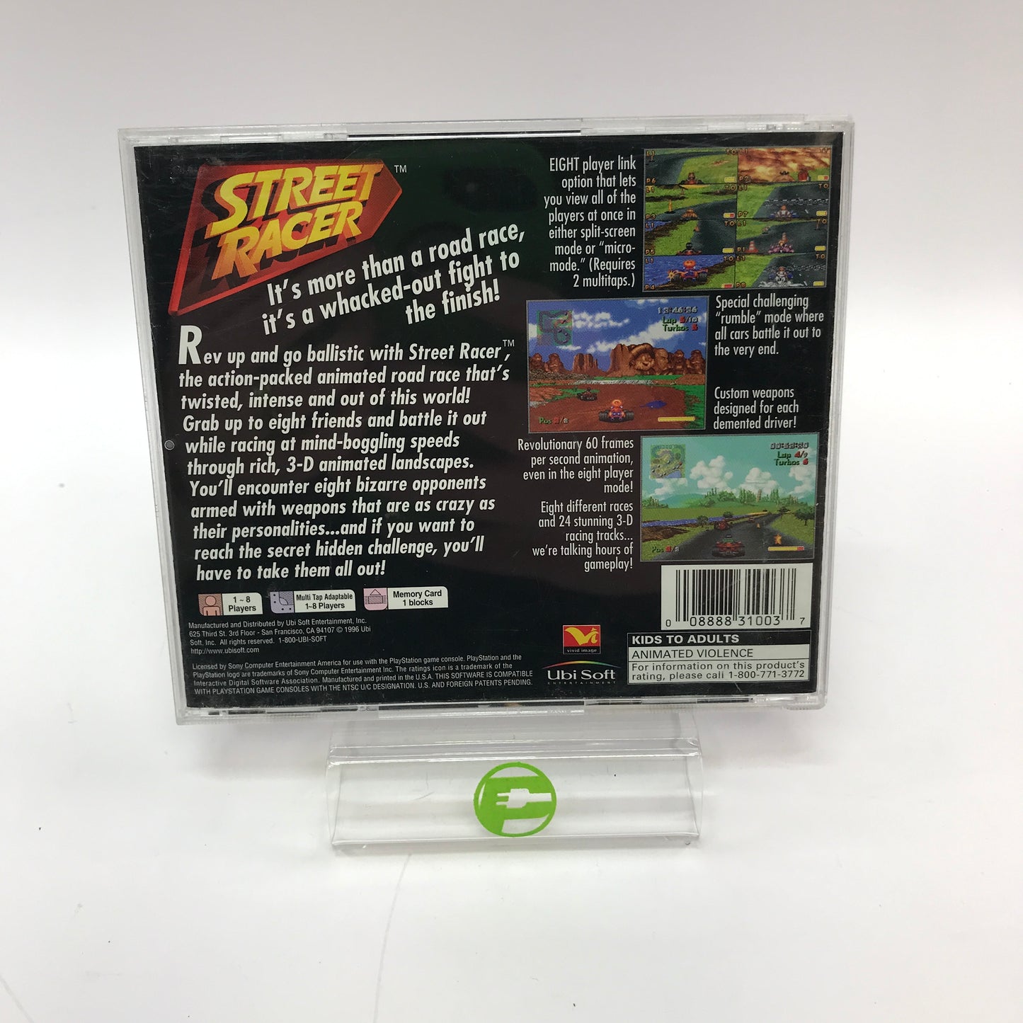 Street Racer (Sony PlayStation 1 PS1, 1996) CIB w Registration Card