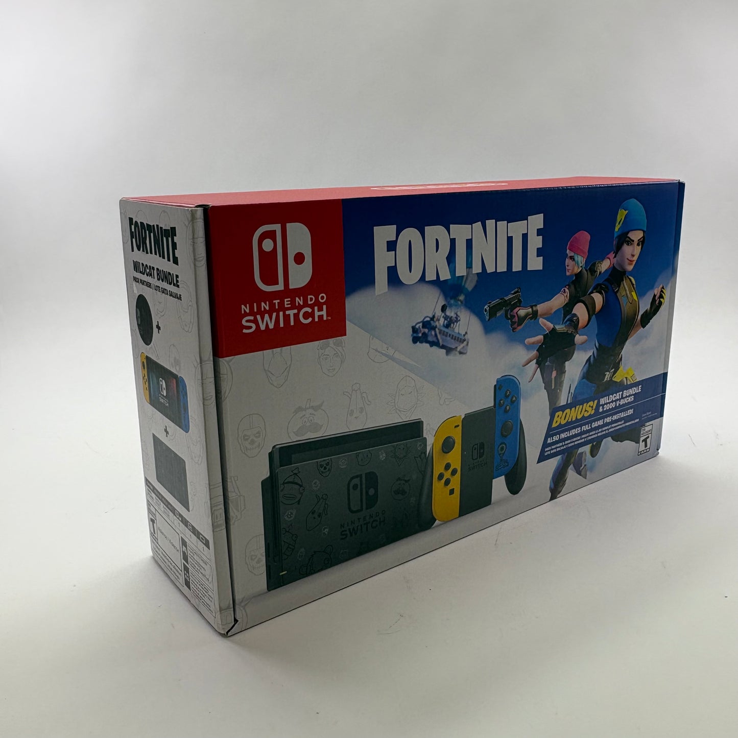 Nintendo Switch v1 Console Gaming System HAC-001 Fortnite Wildcat Edition