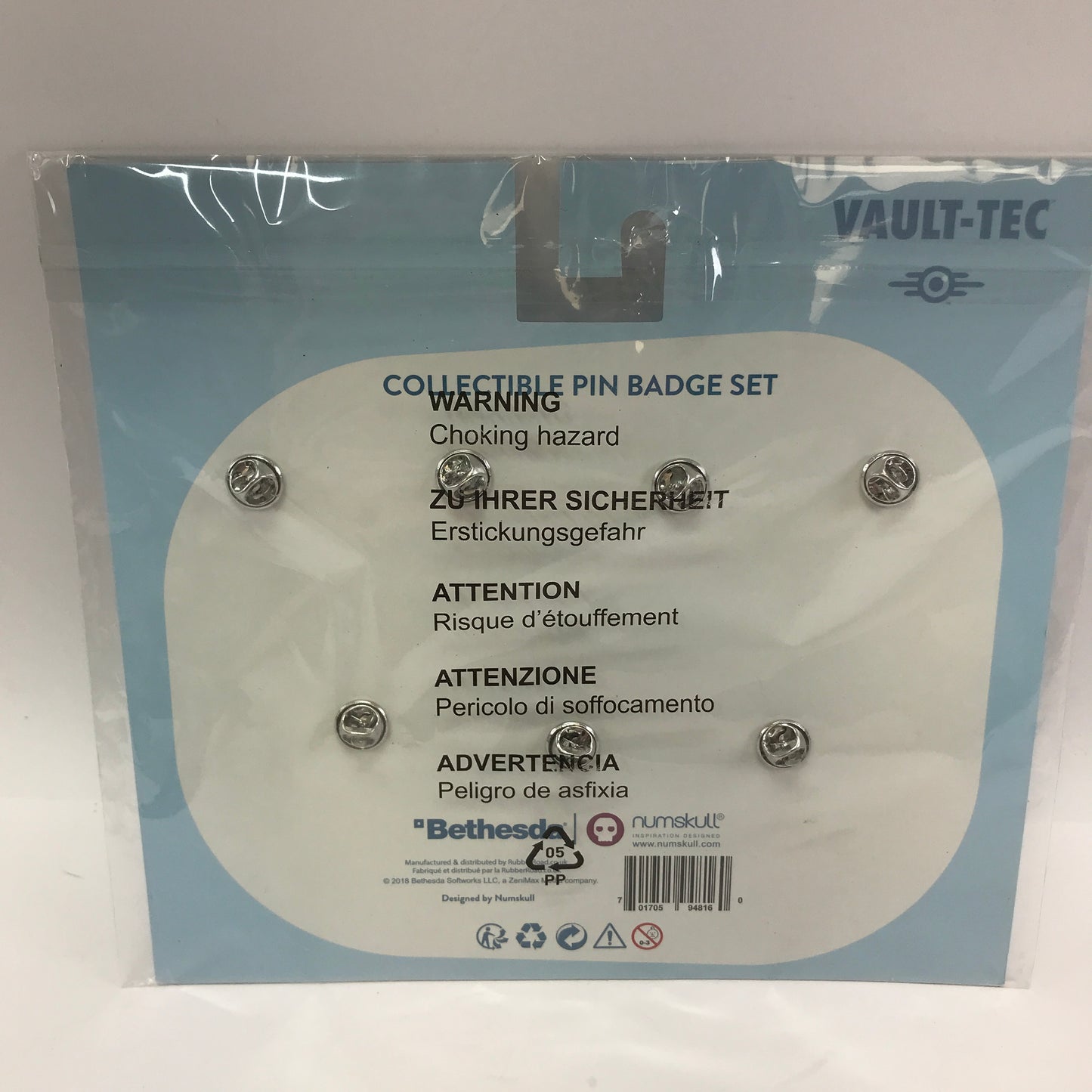 New You're S.P.E.C.I.A.L Fallout Collectable Pin Badge Set