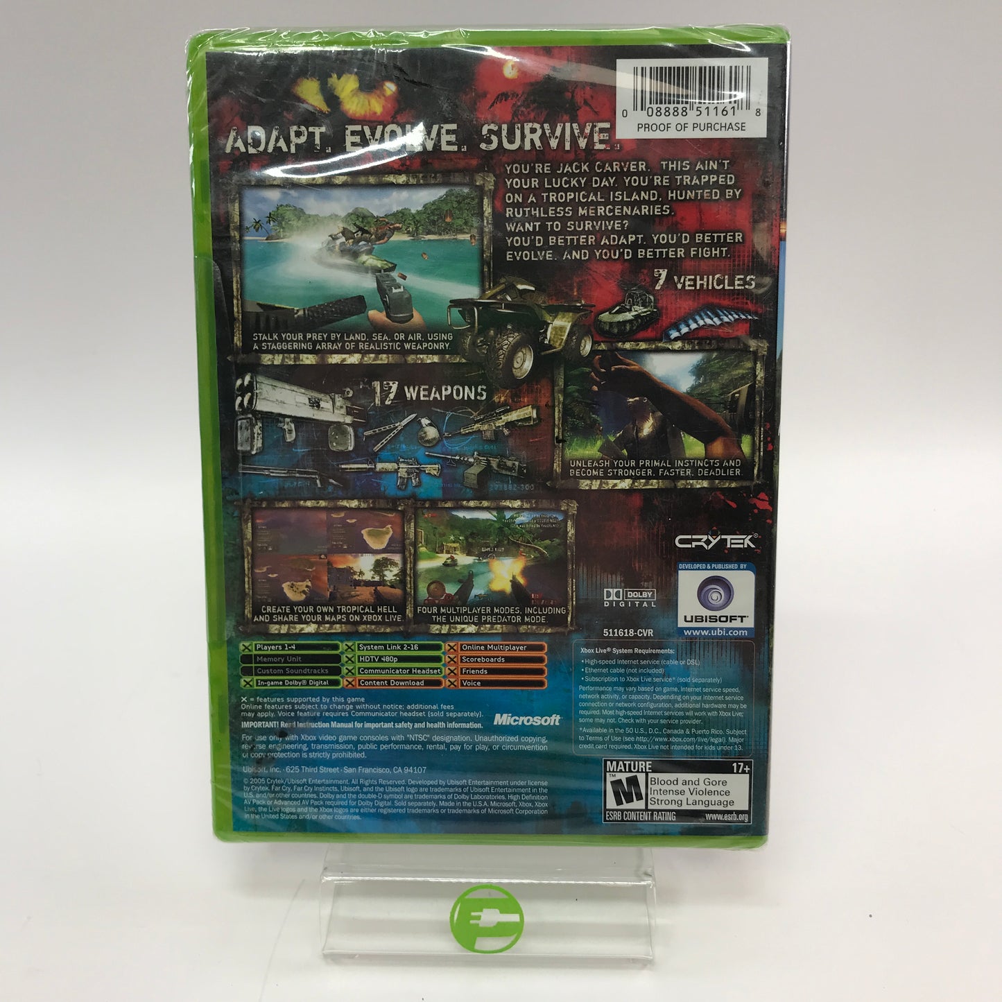 New Far Cry Instincts (Microsoft Xbox, 2005) Factory Sealed