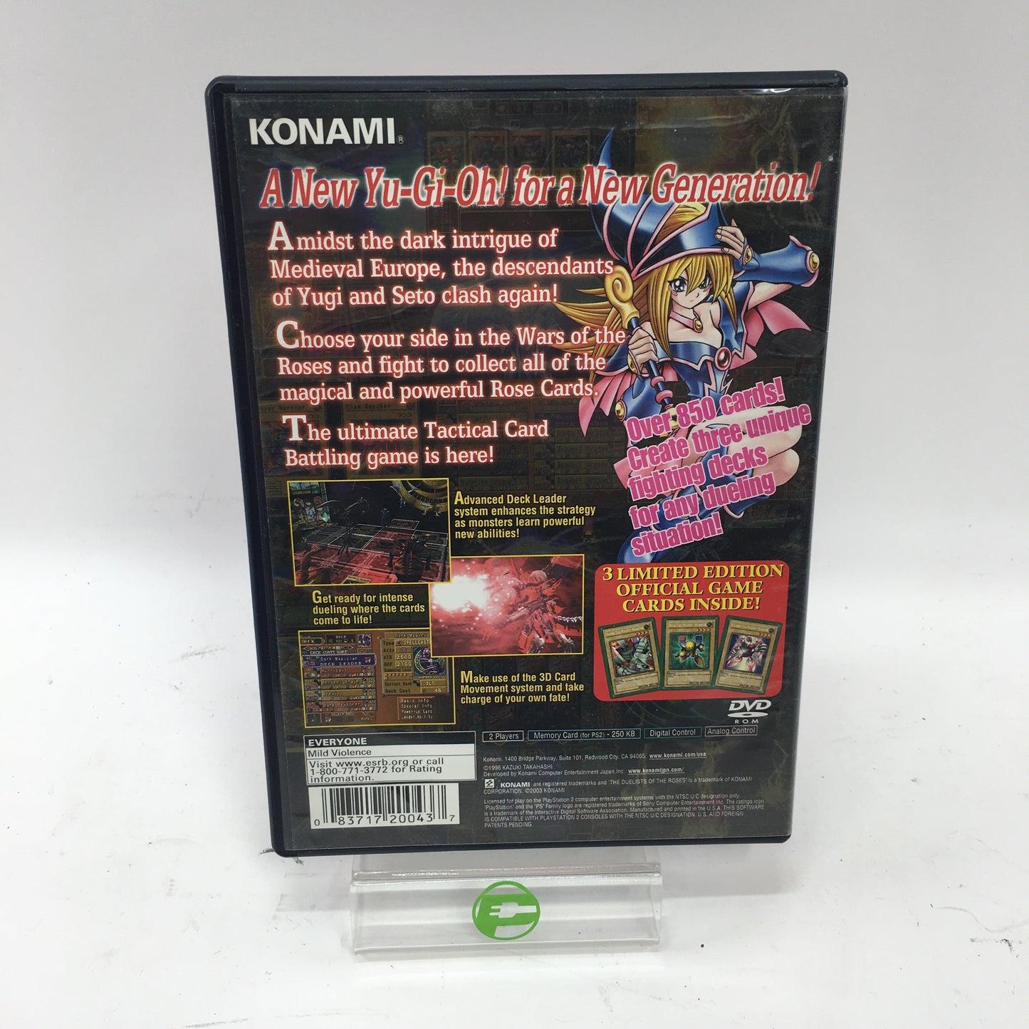 Yu-Gi-Oh Duelists of the Roses (Sony PlayStation 2 PS2, 2003) CIB
