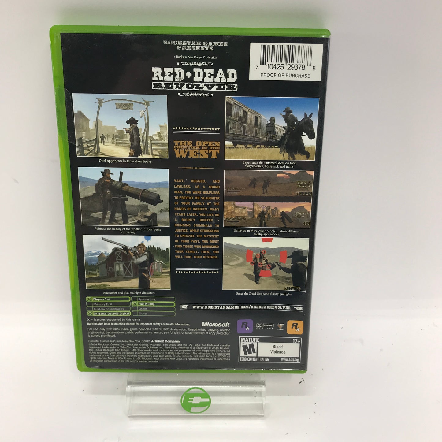 Red Dead Revolver (Microsoft Xbox, 2004) Complete in Box w Registration Card CIB