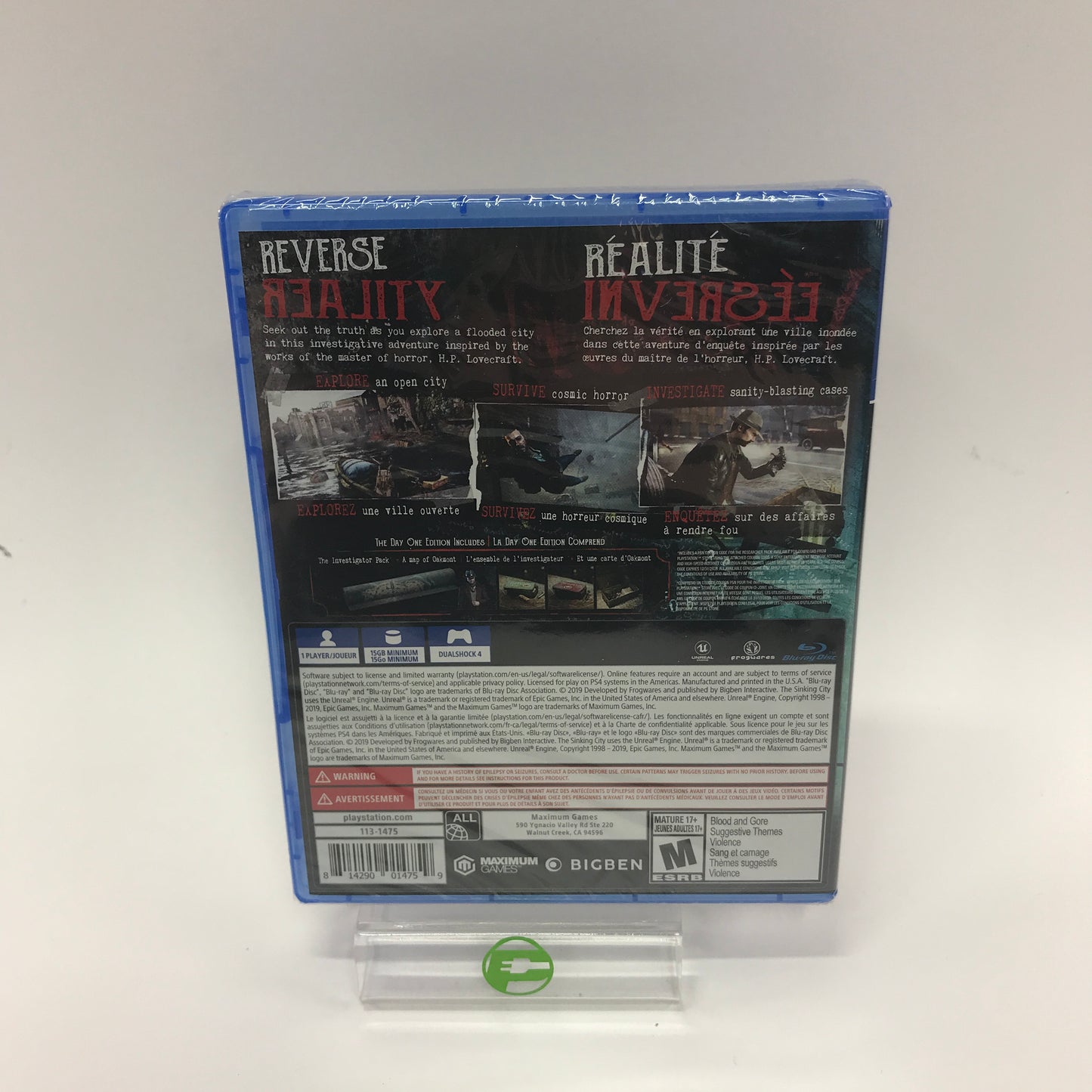 New The Sinking City (Sony PlayStation 4 PS4, 2019) Factory Sealed