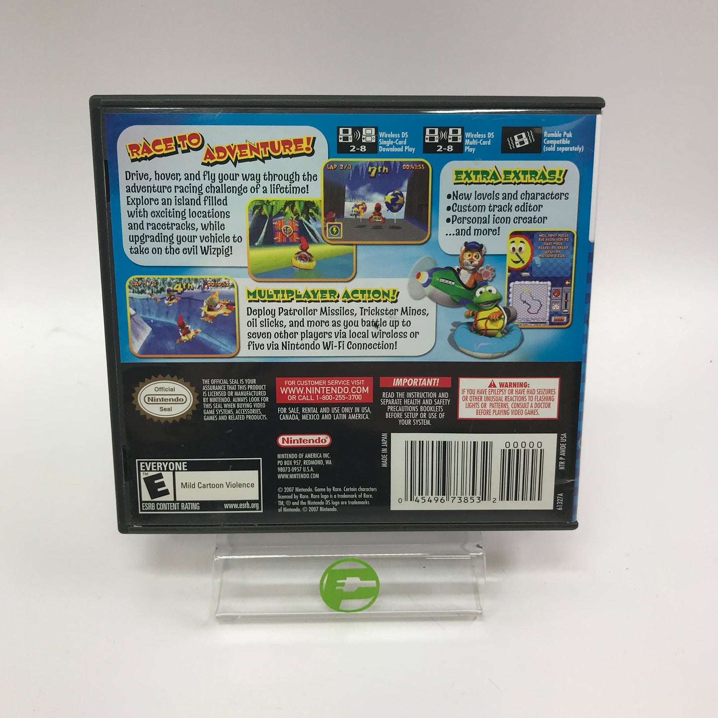 Diddy Kong Racing DS (Nintendo DS, 2007) w/ Original Box and Manual