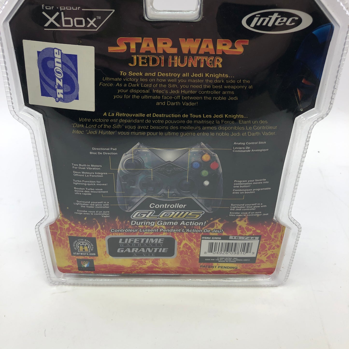 New Intec Star Wars Jedi Hunter Officially Licensed Controller For Original Xbox
