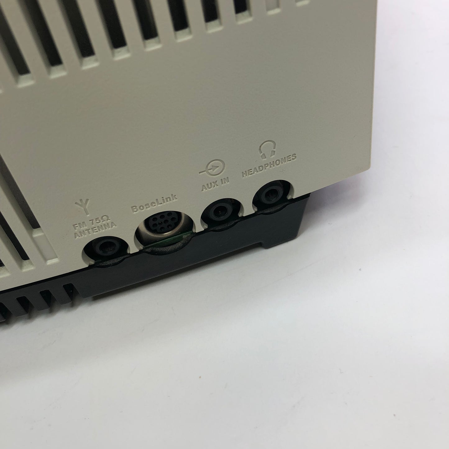 Bose Wave Music System Stereo Speaker, With Power Cable, Aux Cable, and Remote