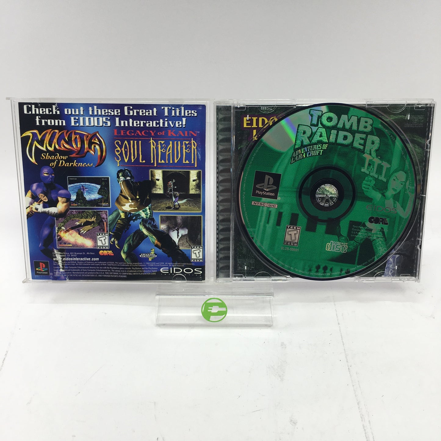 Tomb Raider III (Sony PlayStation 1 PS1, 1998) CIB w Registration Card
