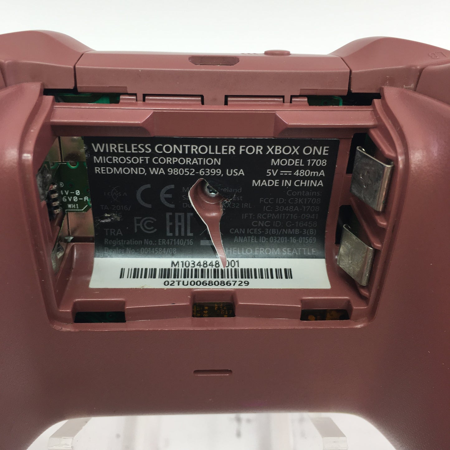 Microsoft Xbox One Wireless Controller Pink pig minecraft 1708 Minecraft Pig