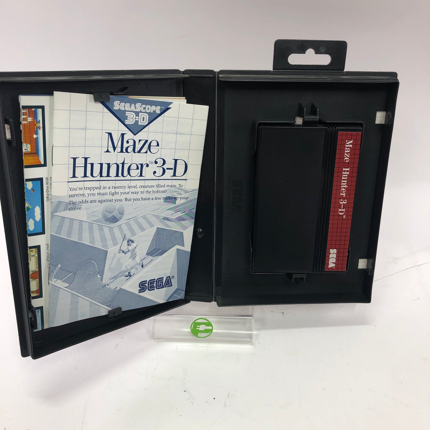 Maze Hunter 3D (Sega Master System, 1986) Complete in Original Box, CIB