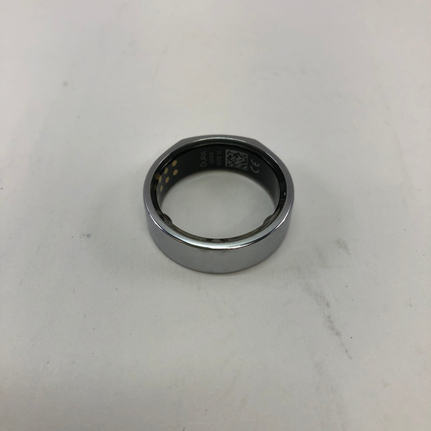 Oura Gen 3 Ring Size 12 Heritage Silver Smart Ring With charger