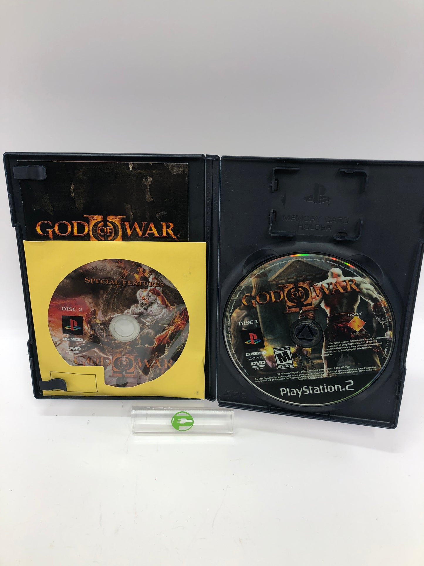 God of War 2 (Sony PlayStation 2 PS2, 2007) CIB w Manual and Bonus Disc