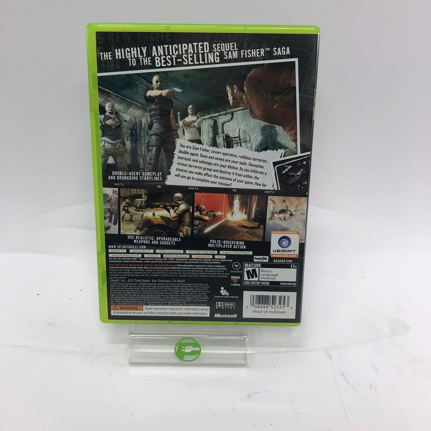 Splinter Cell Double Agent (Microsoft Xbox 360, 2006) CIB