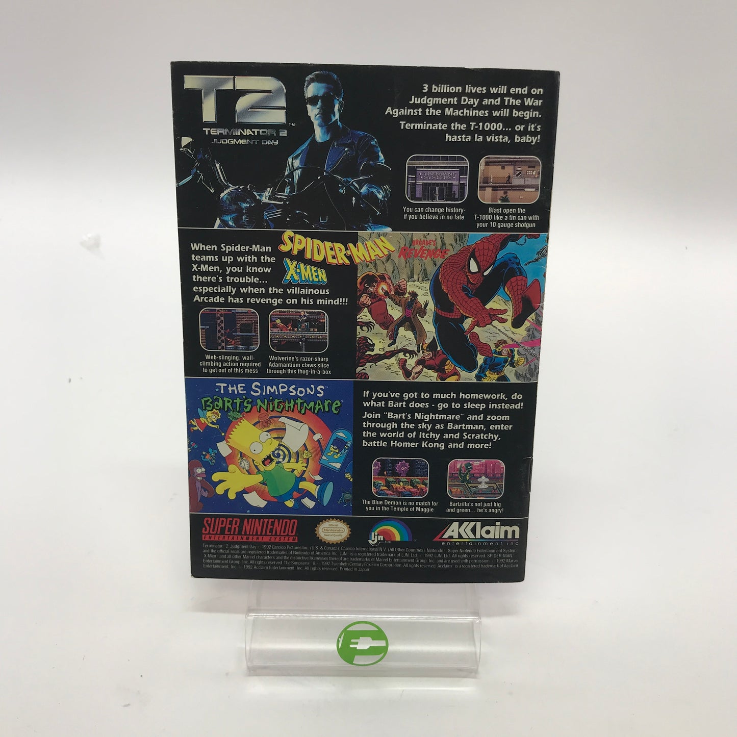 Spider-Man X-Men Arcade's Revenge (Super Nintendo SNES, 1992) Tested Works