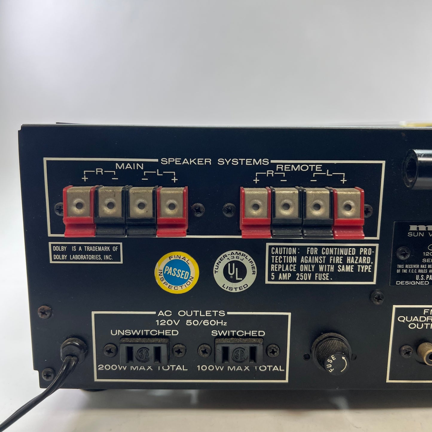 Broken Marantz 2275 Stereophonic Receiver Read Description
