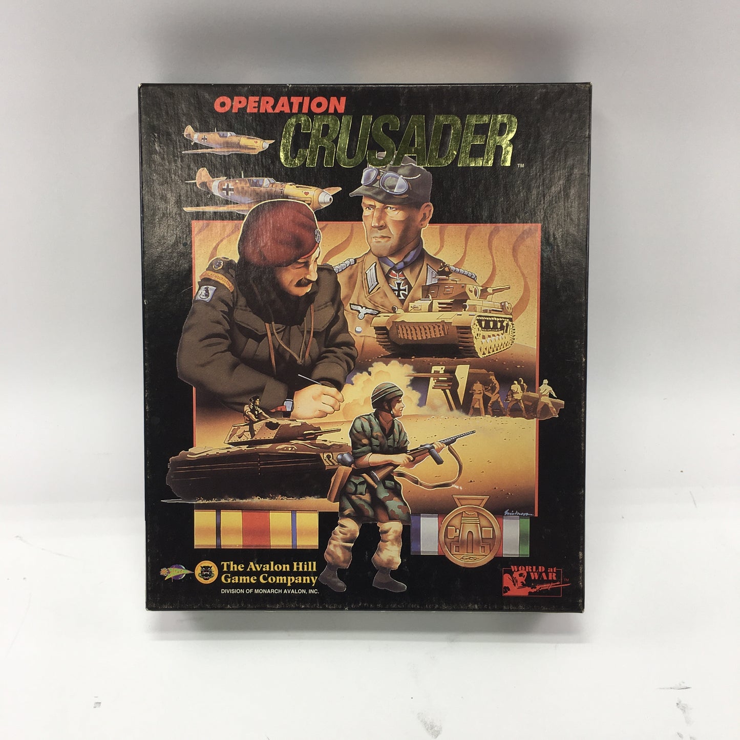 Operation Crusader (PC, 1989) Complete in Original Box w/ All Inserts, CIB