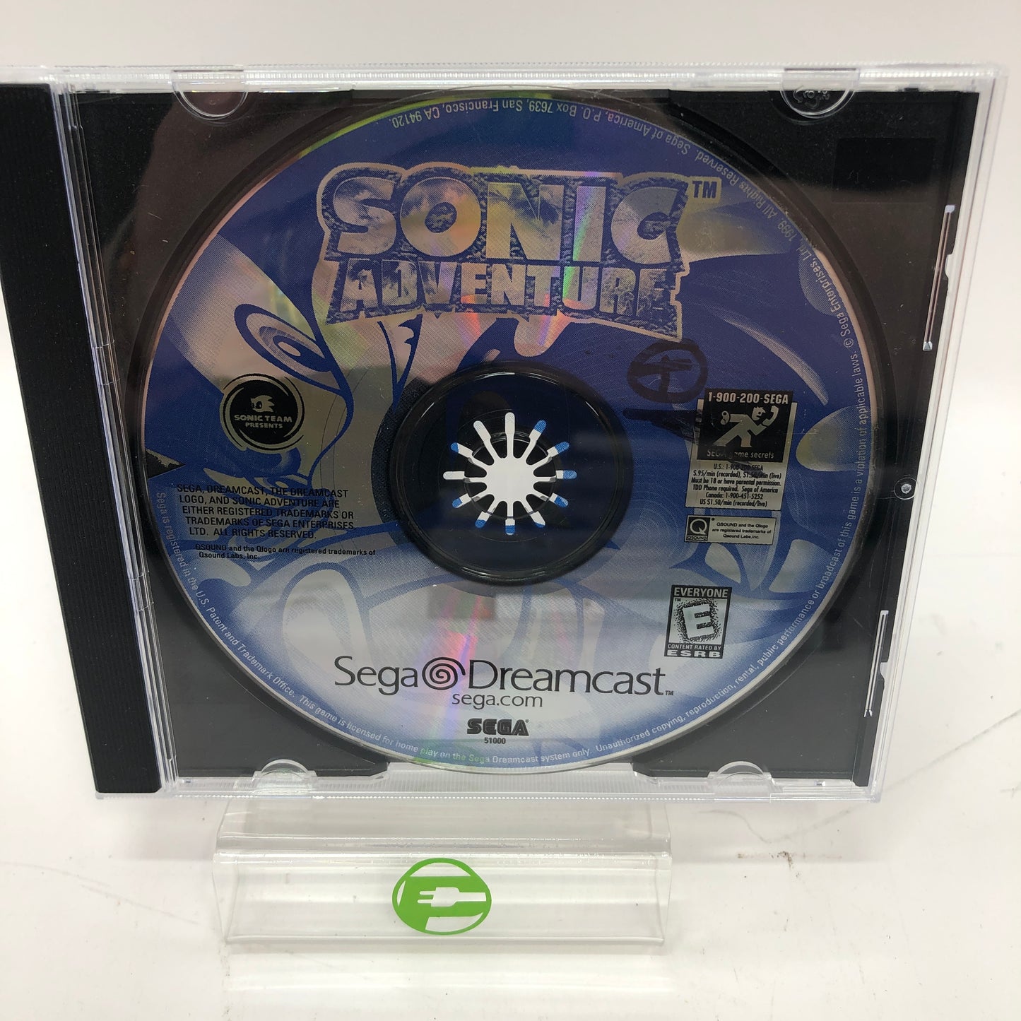Sonic Adventure (Sega Dreamcast, 1999) Disc Only