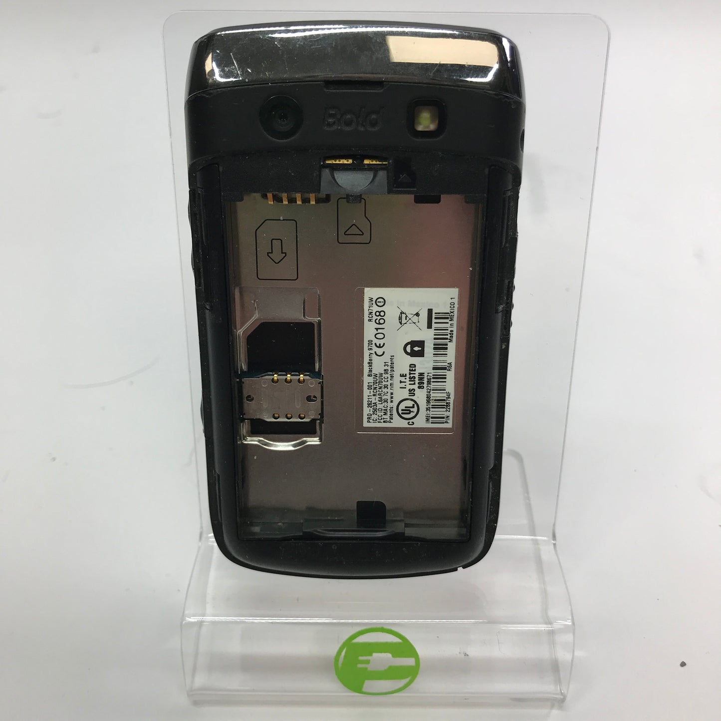 Broken Blackberry Bold SmartPhone 9700 Tmobile No Battery READ