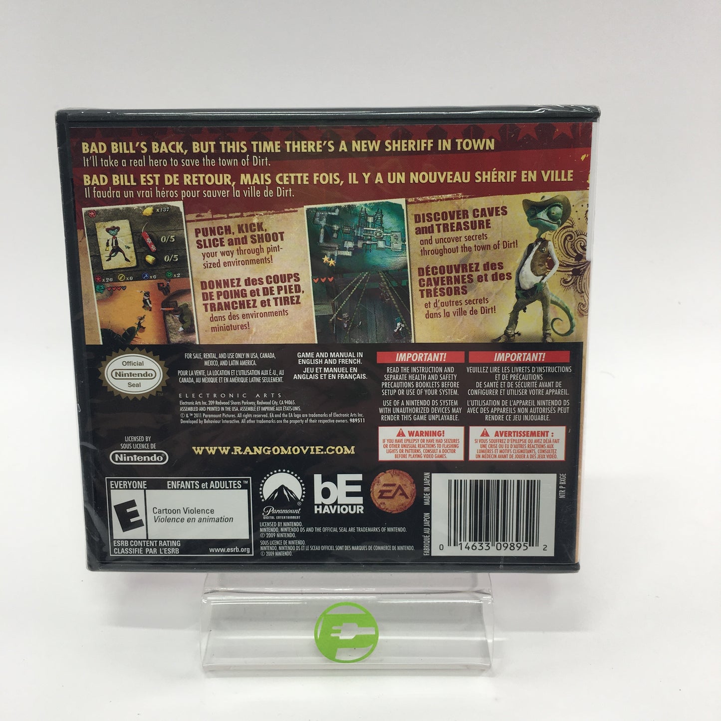 New Rango: The Video Game (Nintendo DS, 2011) Factory Sealed