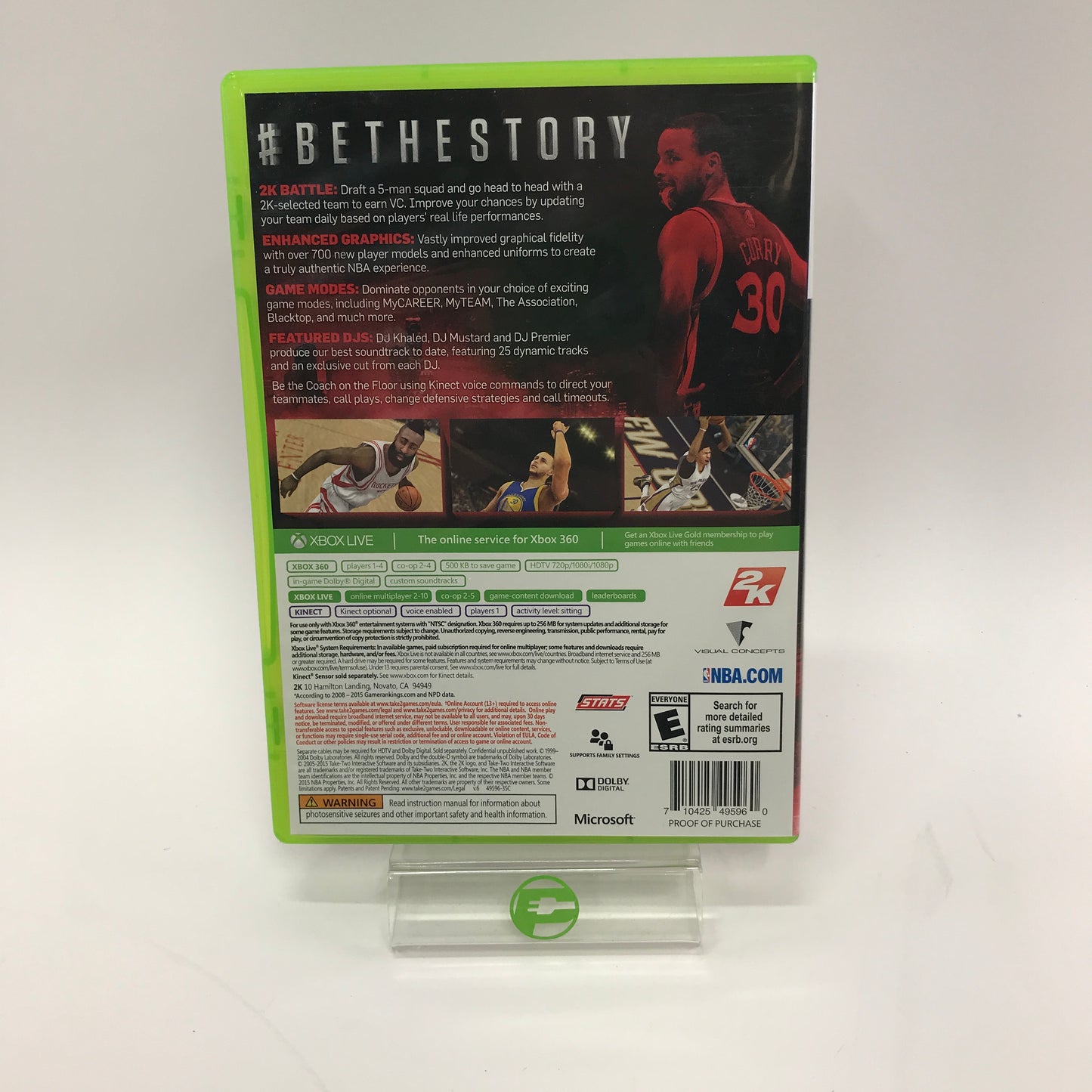 NBA 2K16 (Microsoft Xbox 360, 2015) Complete w Original Box and Inserts