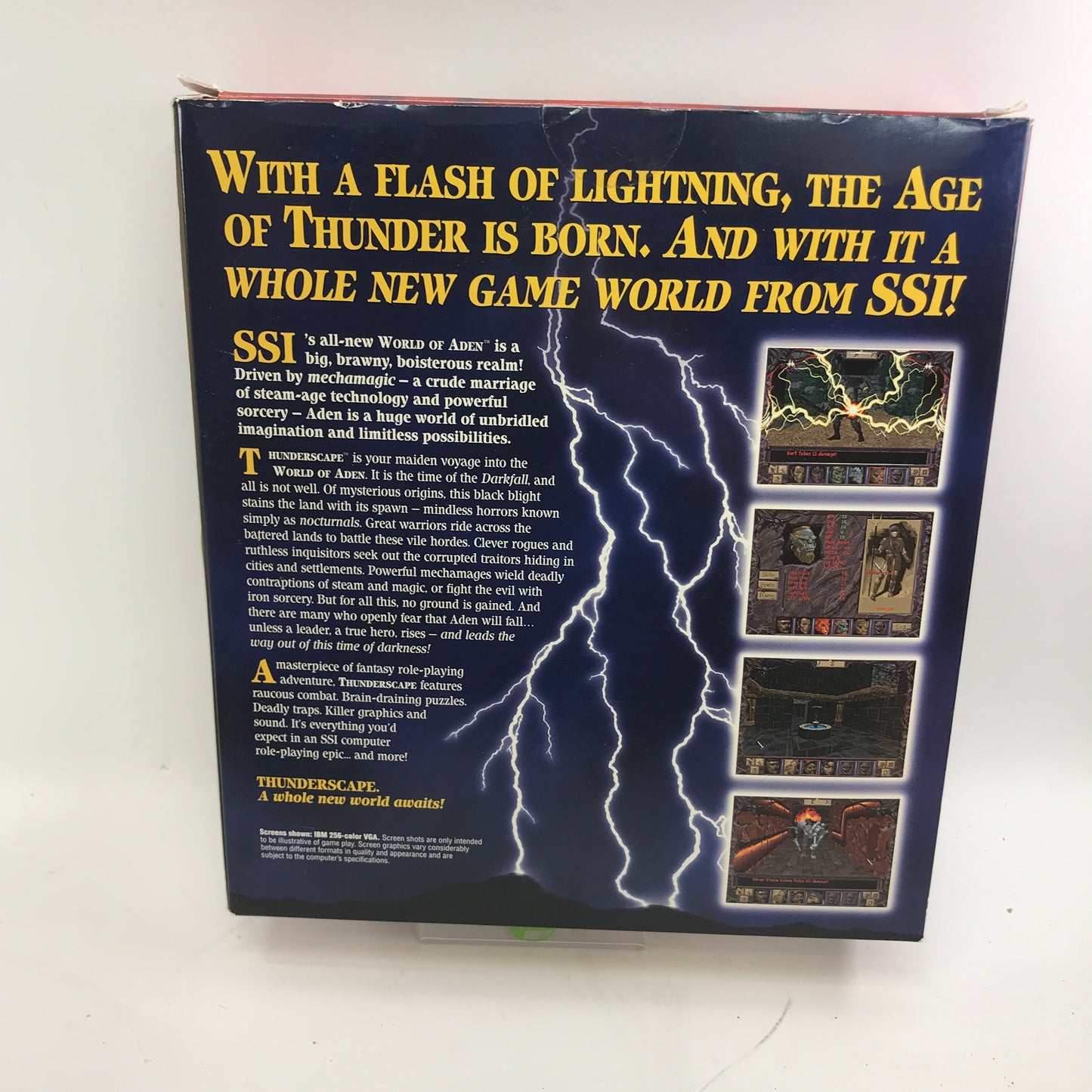 World of Aden: Thunderscape (PC, 1994) Complete in Original Box CIB