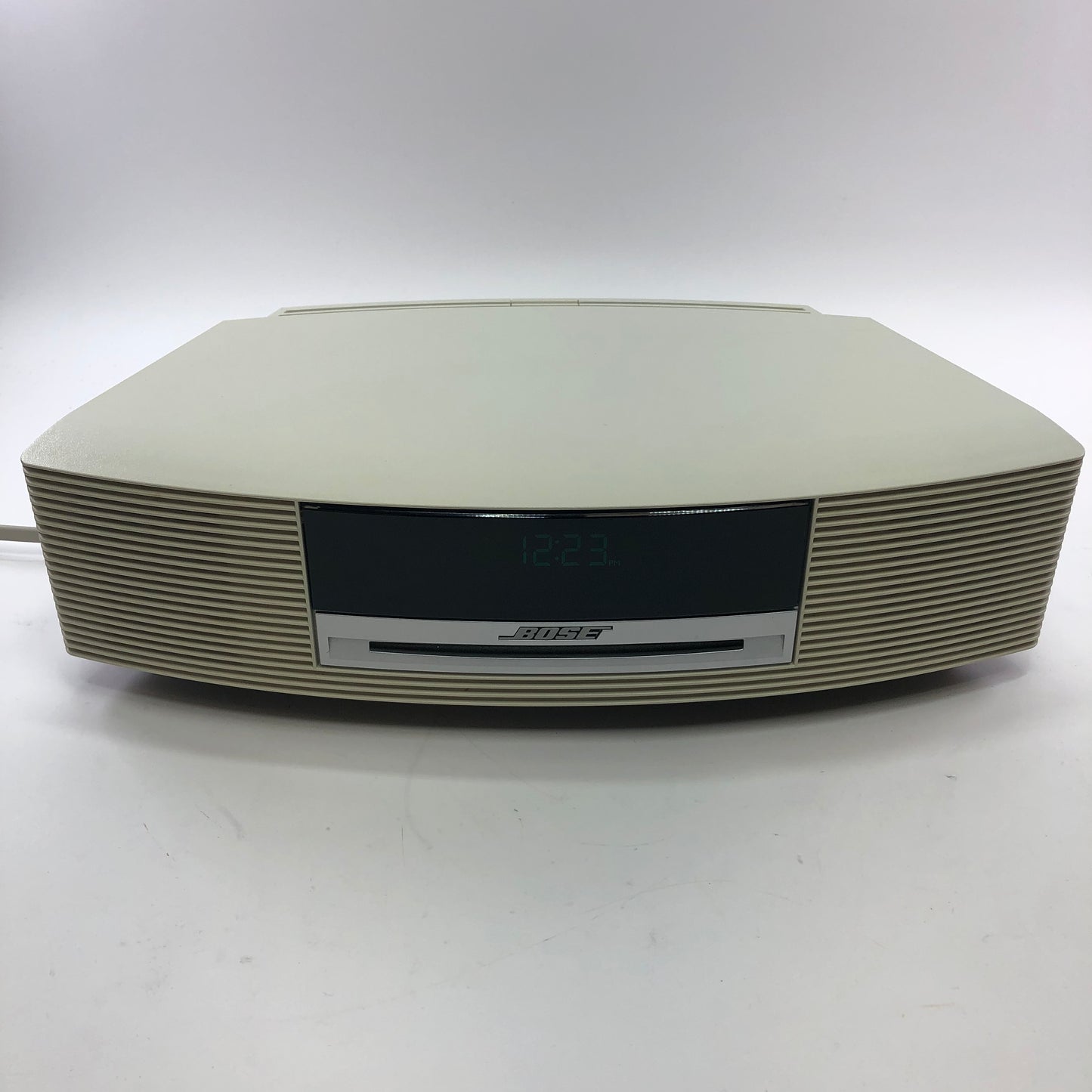Bose Wave Music System Stereo Speaker, With Power Cable, Aux Cable, and Remote