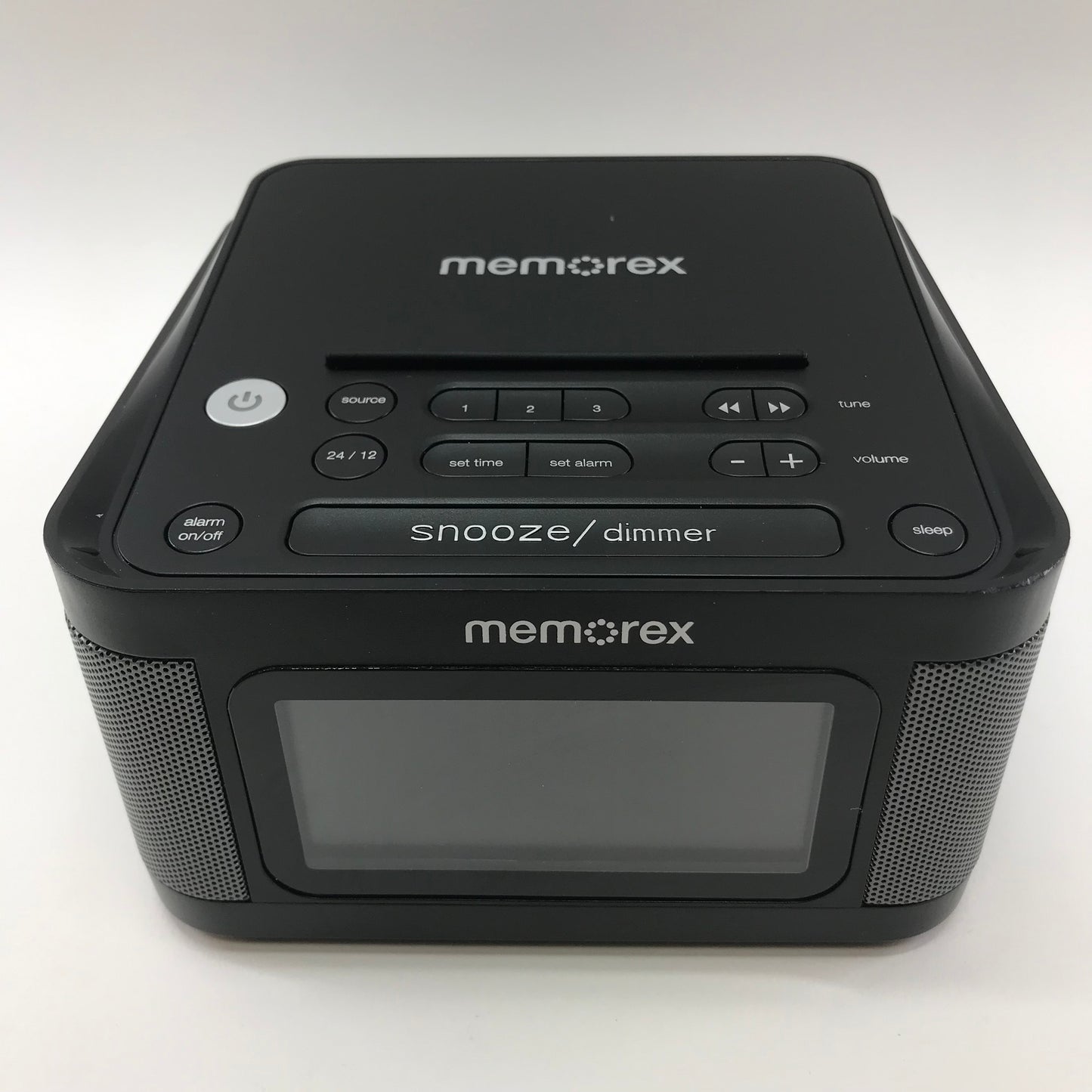 Memorex MC8431 Digital Alarm Clock - 2 USB-A Charging Ports
