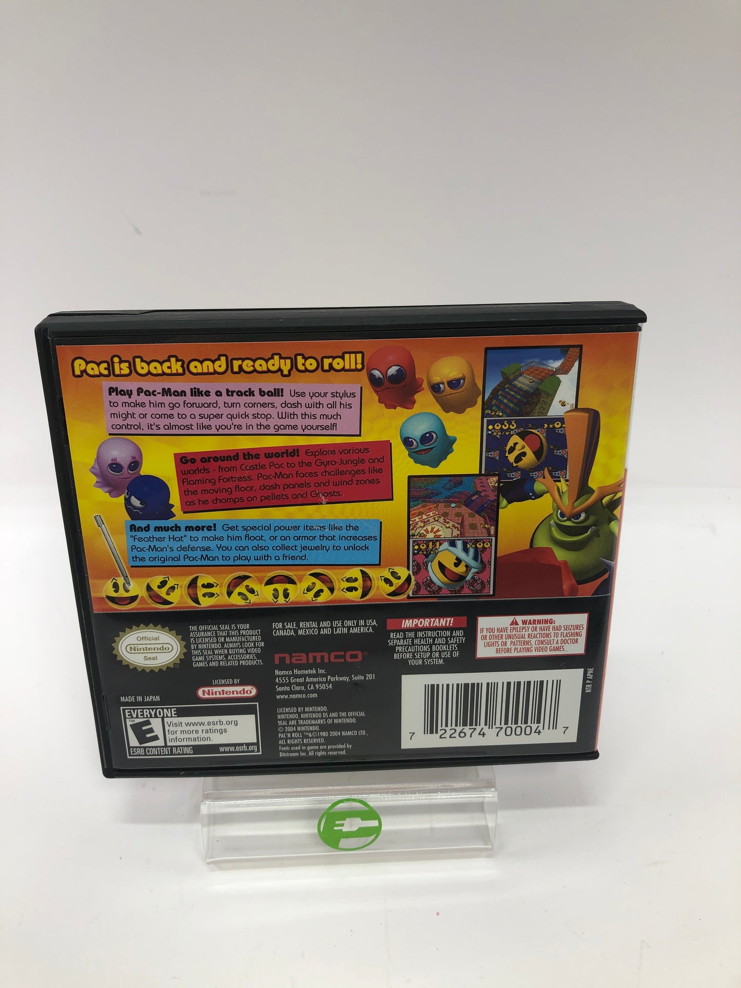 Pac n Roll (Nintendo DS, 2005) Complete w Manual and Original Box, CIB