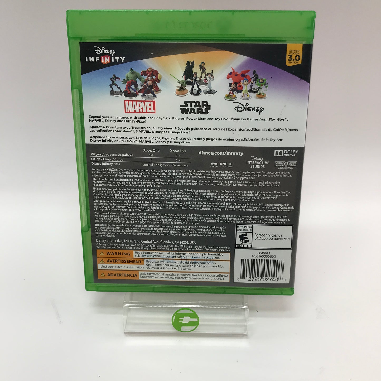 Disney Infinity 3.0 (Microsoft Xbox One, 2015) CIB w/ Disney Infinity Base