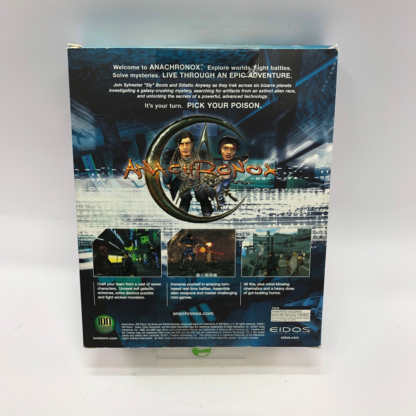 Anachronox (PC 2001) Disc Factory Sealed, Big Box, Complete in Original Box, CIB