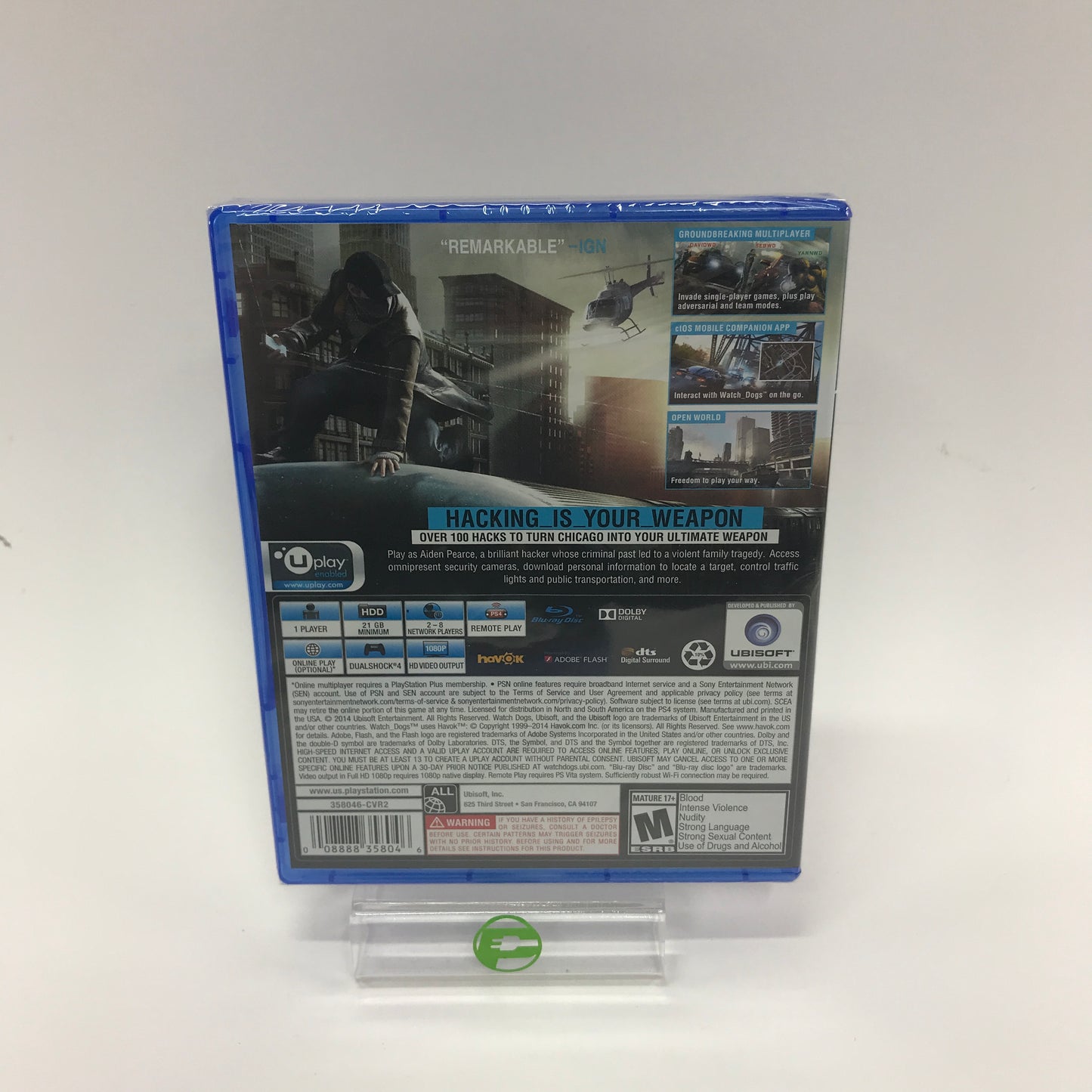 New Watch Dogs (Sony PlayStation 4 PS4, 2014) Factory Sealed