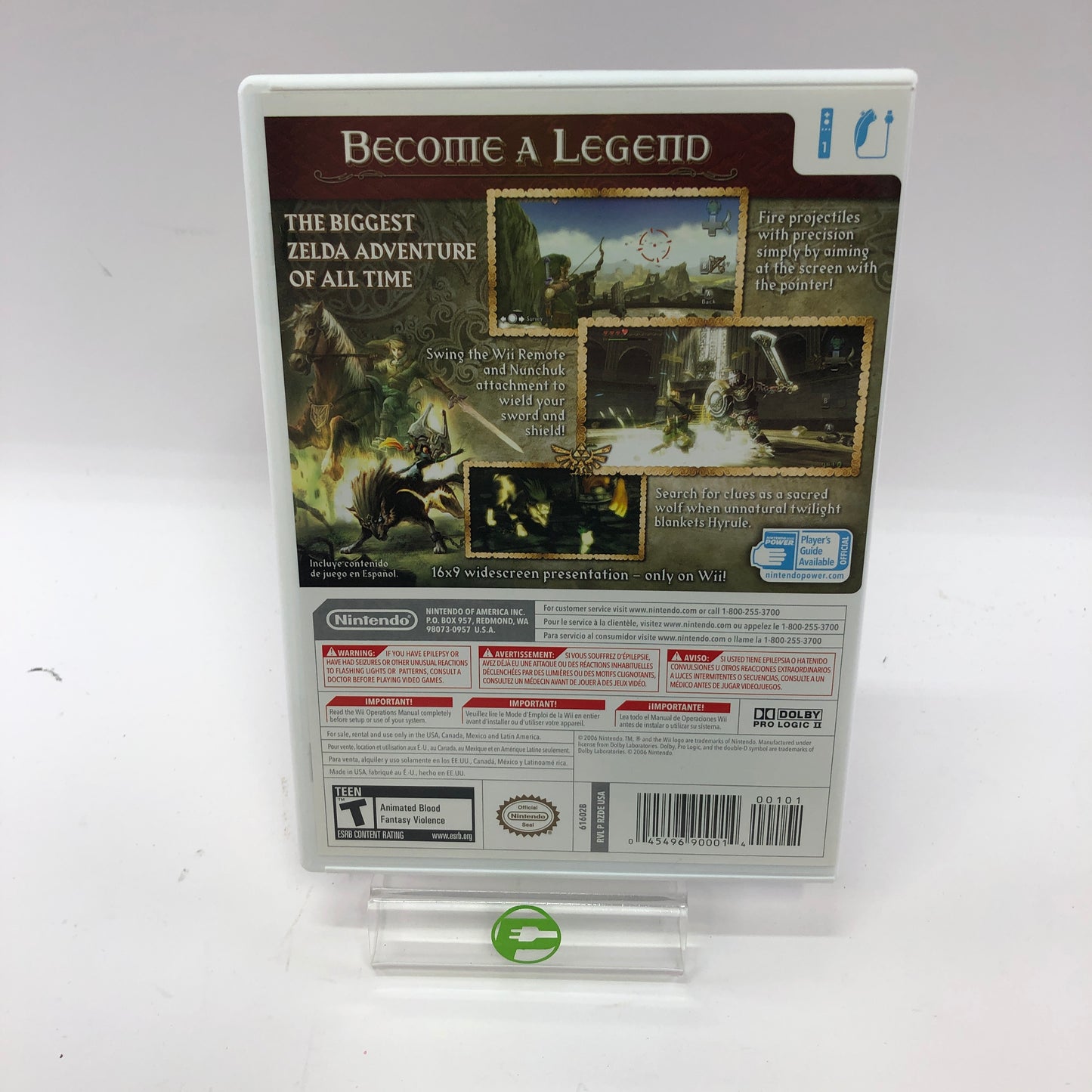 Zelda Twilight Princess (Nintendo Wii, 2006) Complete in Box w Manual, CIB