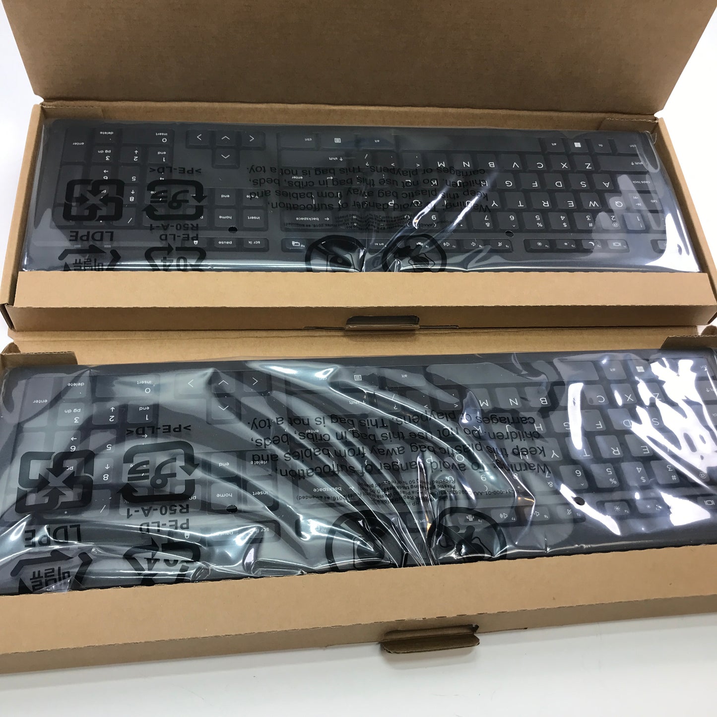 New HP 125 Wired Keyboard US TPA-D005K Lot of 2 HP Wired Keyboards