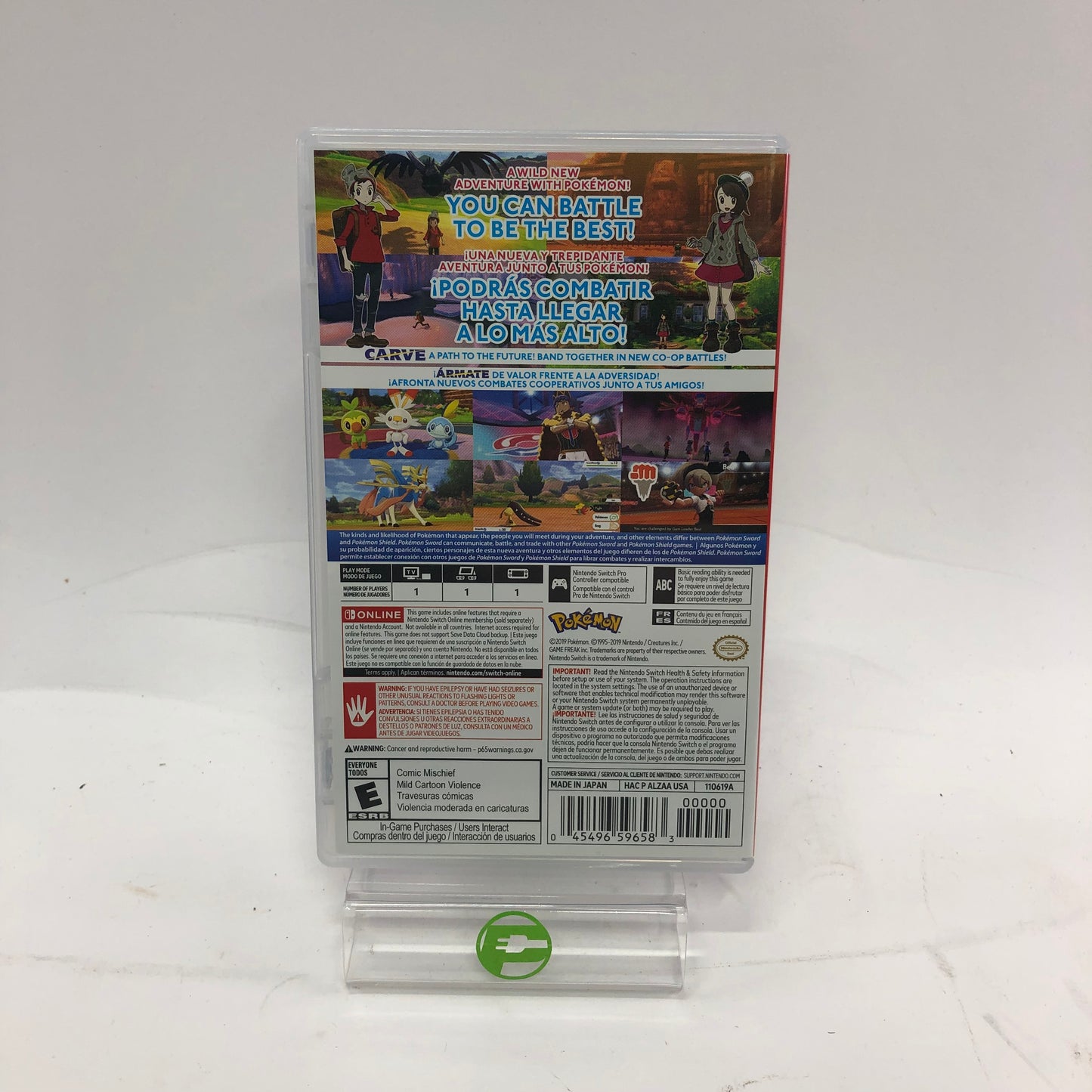 Pokemon Sword (Nintendo Switch, 2019) w Original Box
