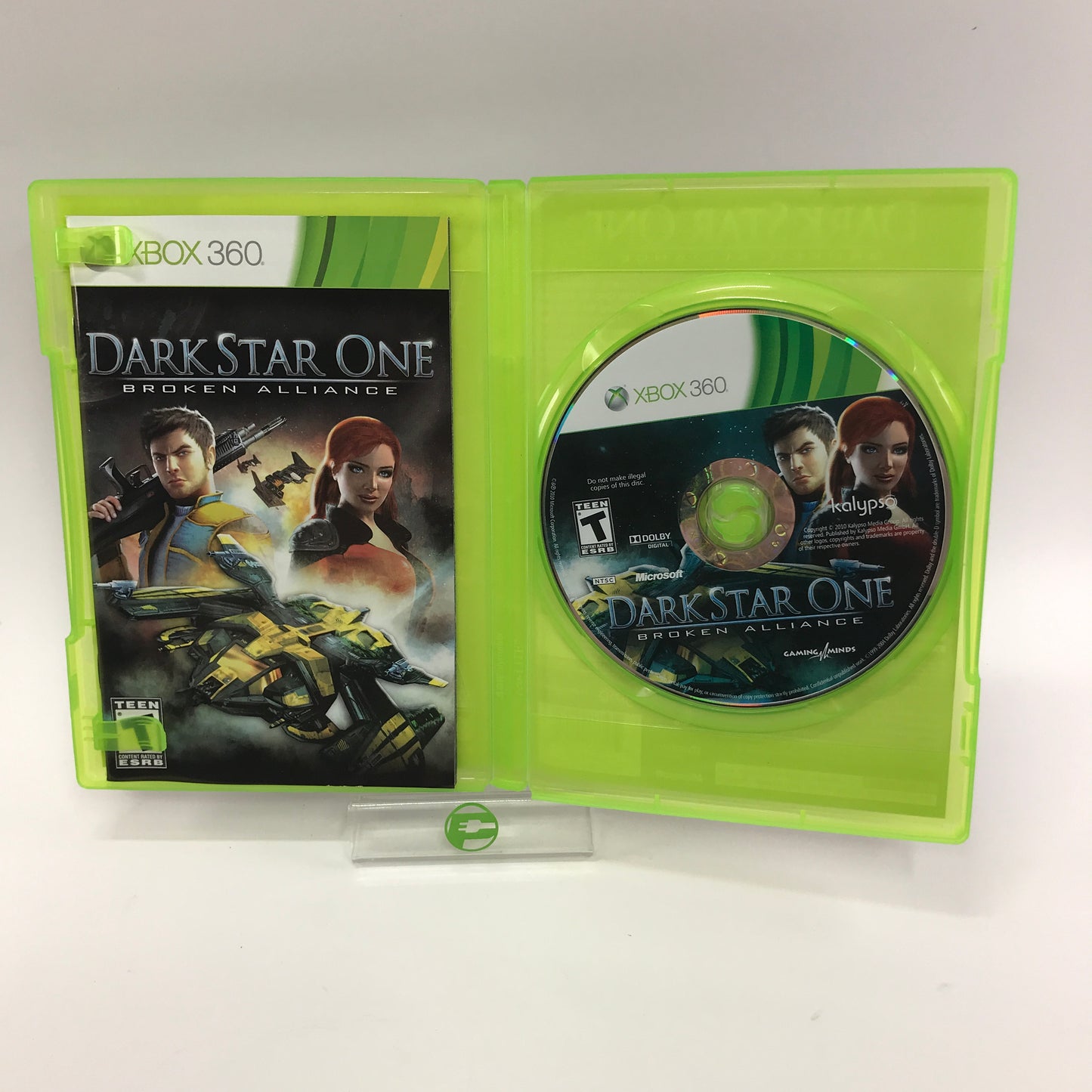 DarkStar One: Broken Alliance (Microsoft Xbox 360, 2010) CIB w Dust Cover