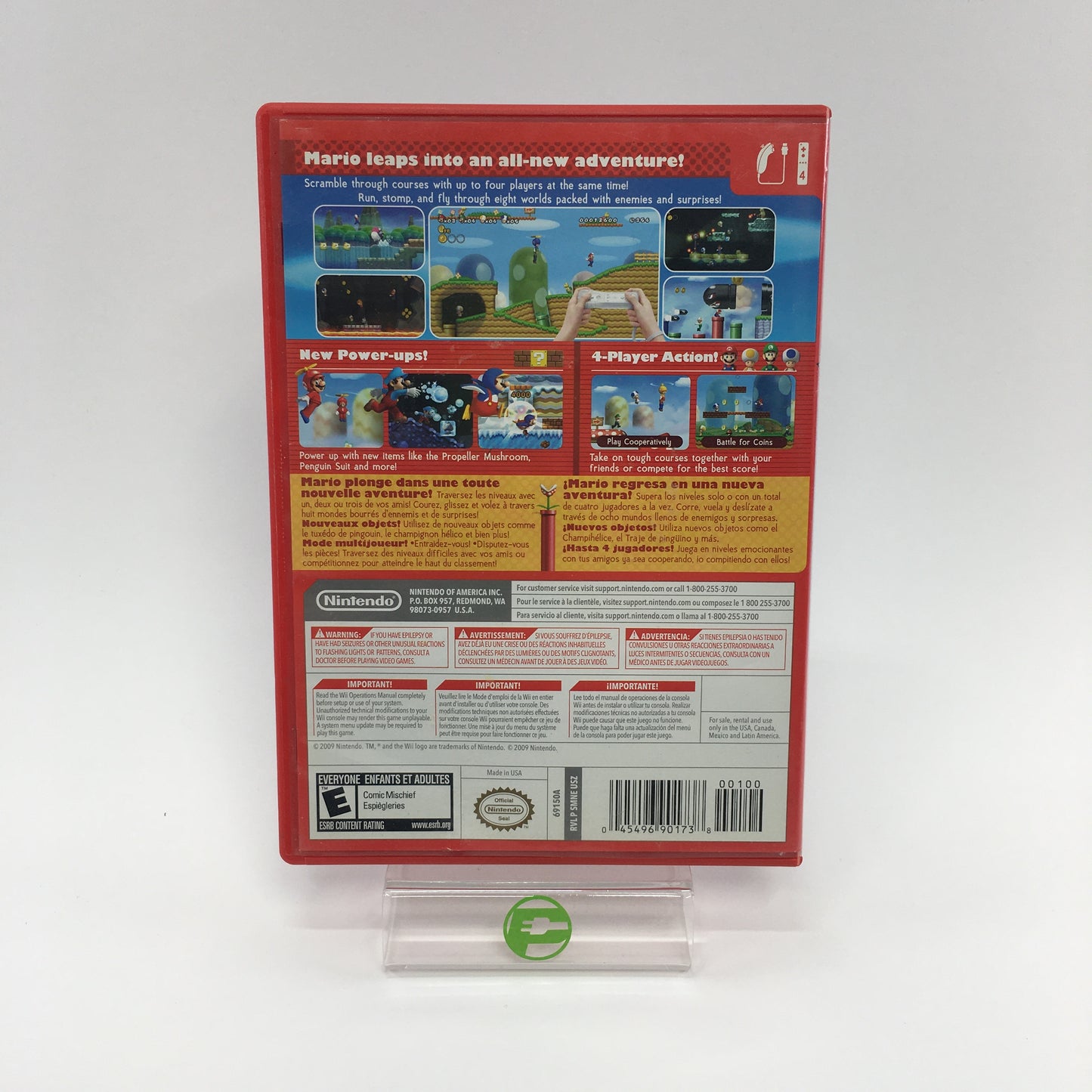 New Super Mario Bros. Wii (Nintendo Wii, 2009) No Manual