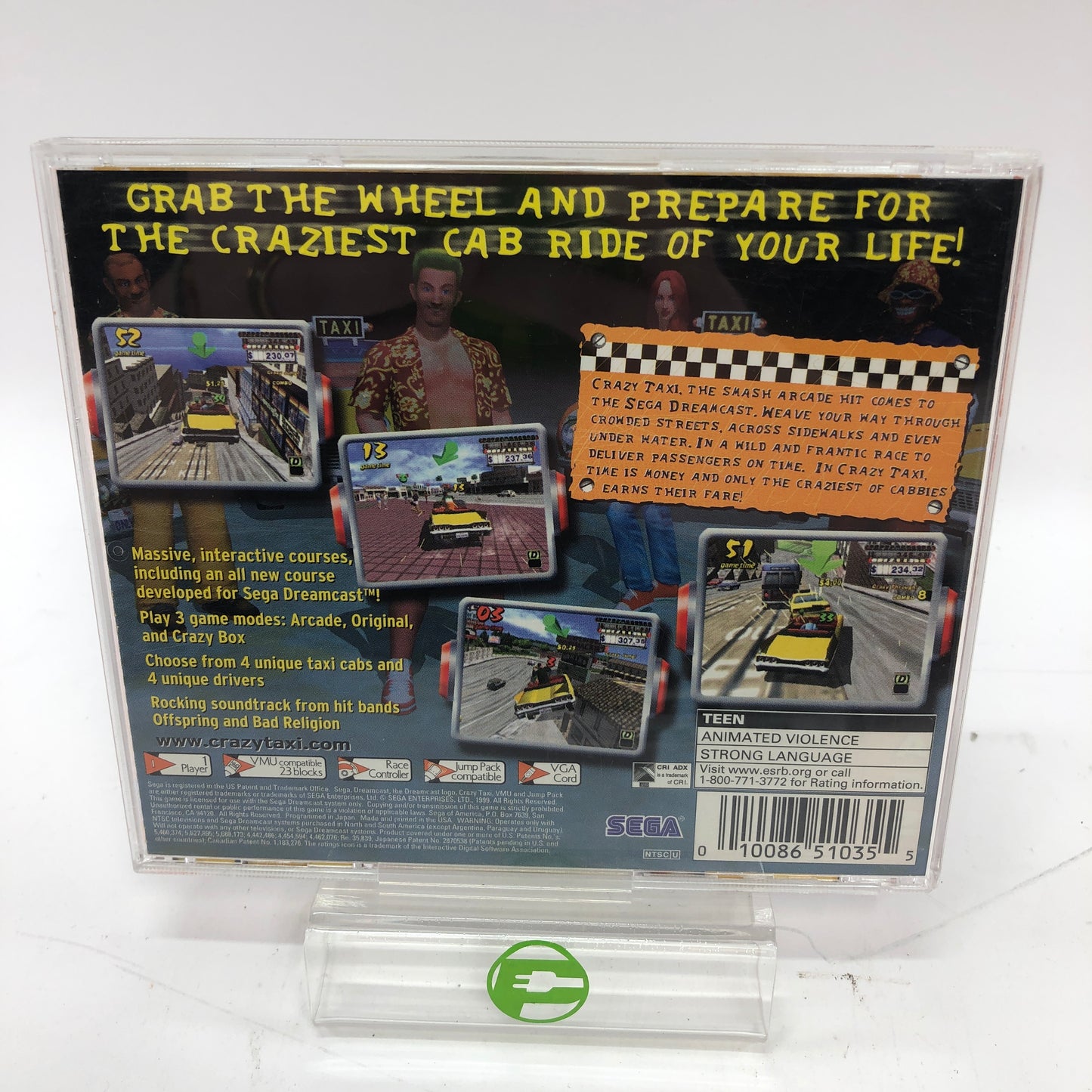 Crazy Taxi (Sega Dreamcast, 2000) Complete in Original Box w/ Manual, CIB