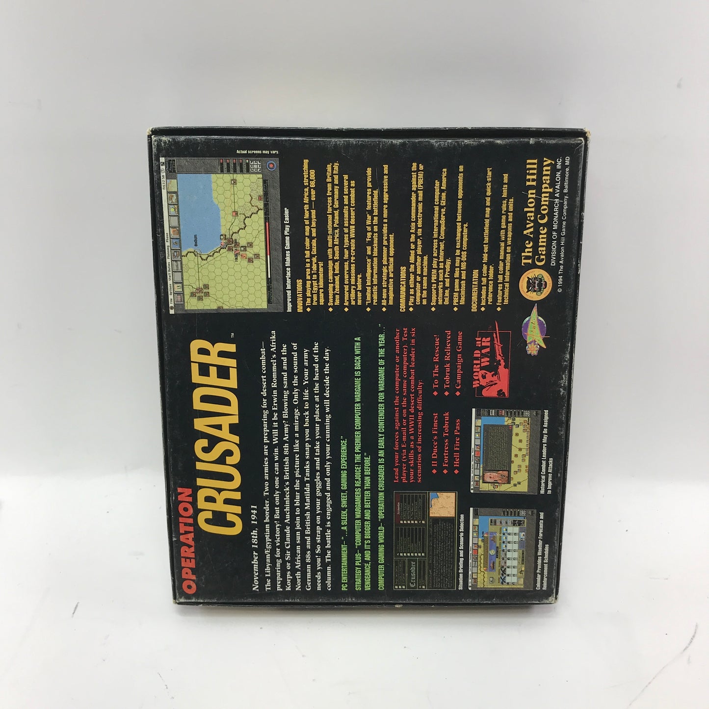Operation Crusader (PC, 1989) Complete in Original Box, CIB