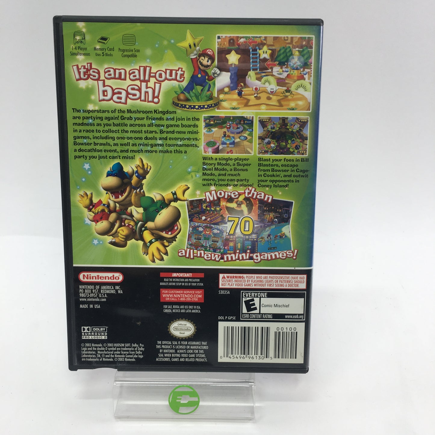 Mario Party Collection, All Four Games, Tested, Working