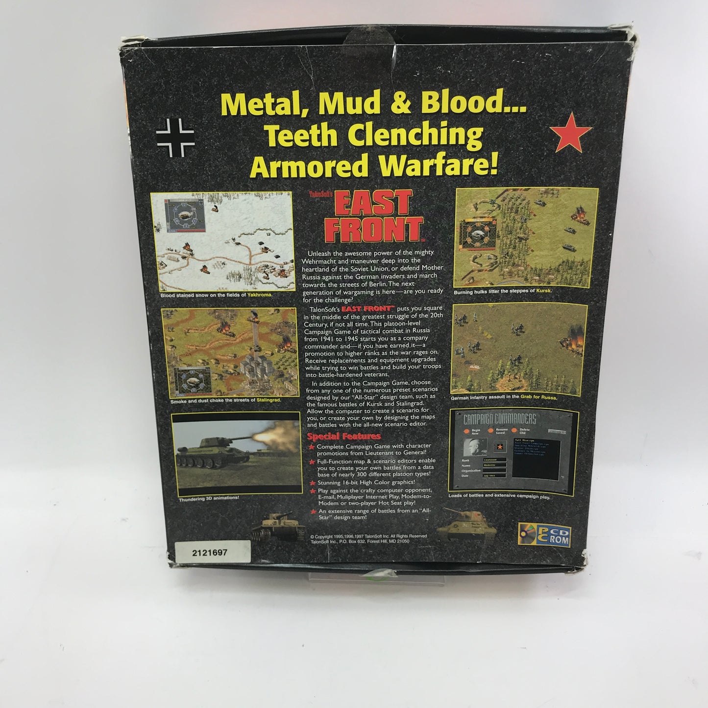 East Front (PC, 1997) Complete in Original Big Box CIB w/ Sealed Play Disc