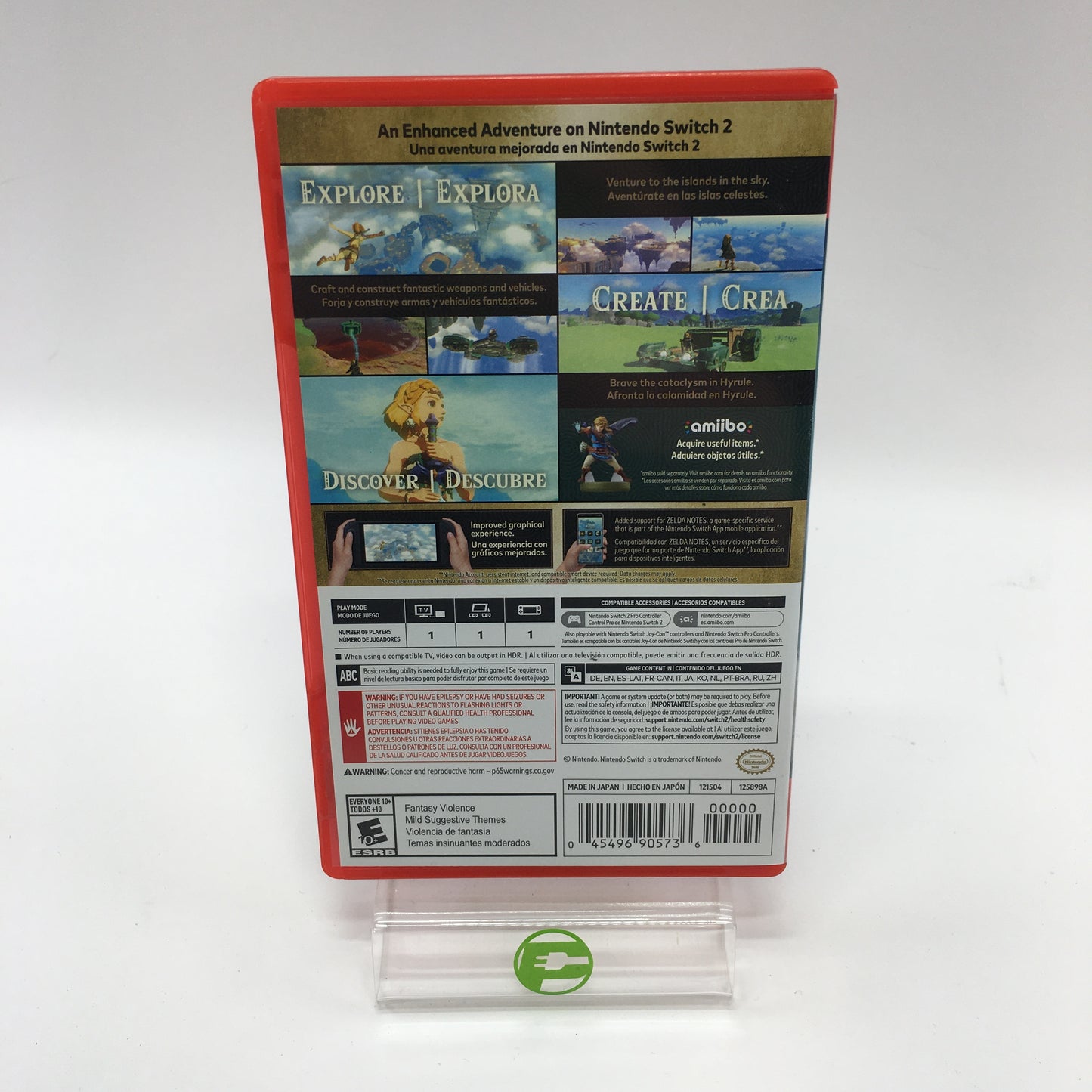 Zelda: Tears Of The Kingdom (Nintendo Switch 2, 2025) w Original Box