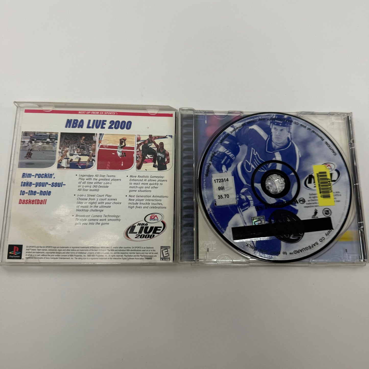 NHL 2000 (Sony PlayStation 1 PS1, 1999)