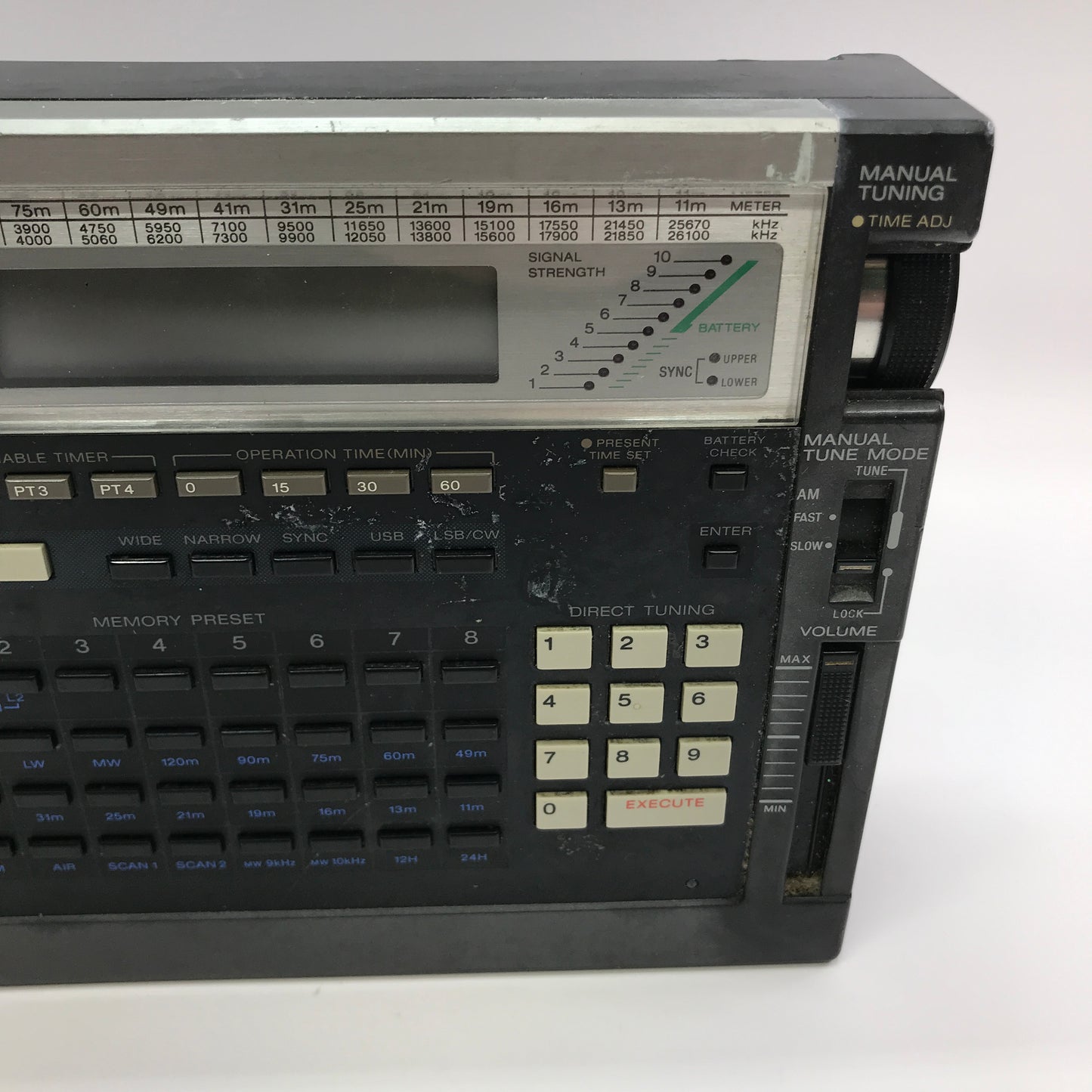 Broken Sony ICF-2010 Shortwave Radio Synthesized Receiver Wont Power, Parts Only