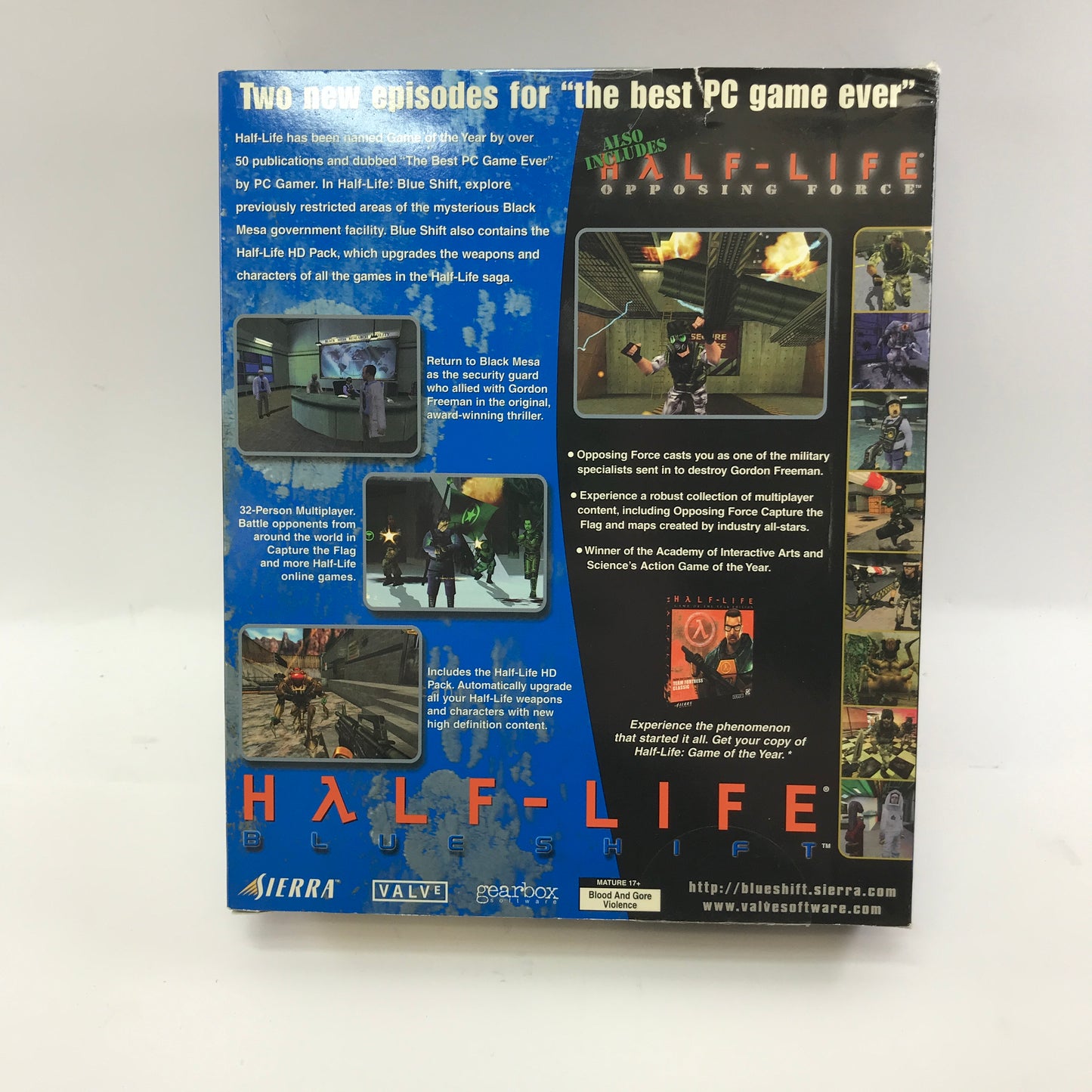 Half-Life: Blue Shift (PC, 2001) Complete in Original Box CIB